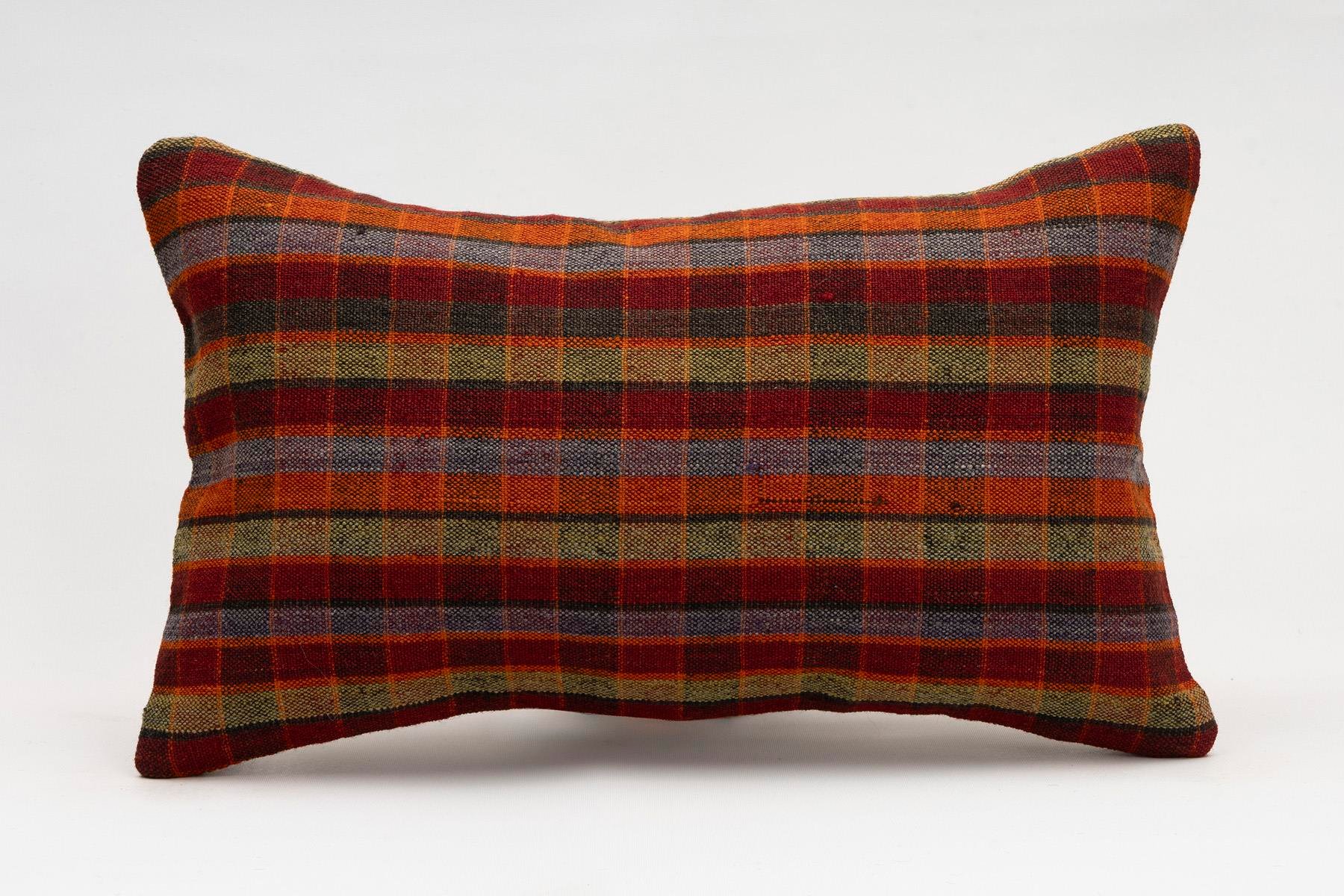 12x20 inches (30x50 cm) Kilim Pillow | KILIM WHOLESALE - Vintage Handmade Pillows - Vintage Handmade Kilim Rugs - It is 100% wool. Artistic and historical rugs. Old handwoven rugs. - Online hand woven rugs and kilim cushions sales. Shipping to a