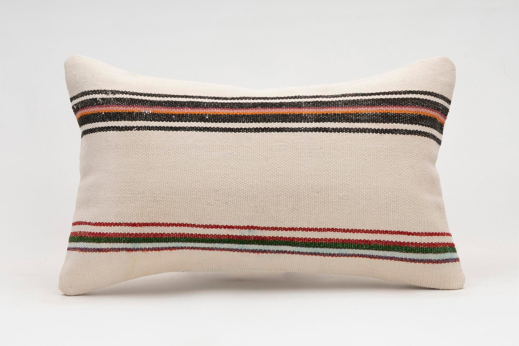 12x20 inches (30x50 cm) Kilim Pillow | KILIM WHOLESALE - Vintage Handmade Pillows - Vintage Handmade Kilim Rugs - It is 100% wool. Artistic and historical rugs. Old handwoven rugs. - Online hand woven rugs and kilim cushions sales. Shipping to a