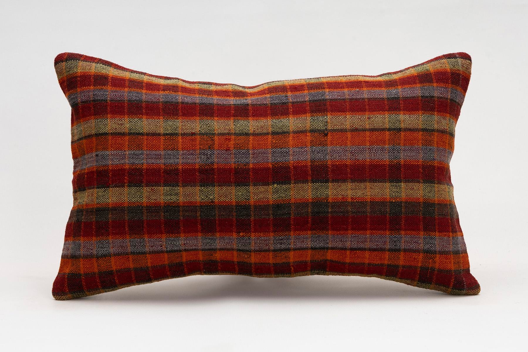 12x20 inches (30x50 cm) Kilim Pillow | KILIM WHOLESALE - Vintage Handmade Pillows - Vintage Handmade Kilim Rugs - It is 100% wool. Artistic and historical rugs. Old handwoven rugs. - Online hand woven rugs and kilim cushions sales. Shipping to a