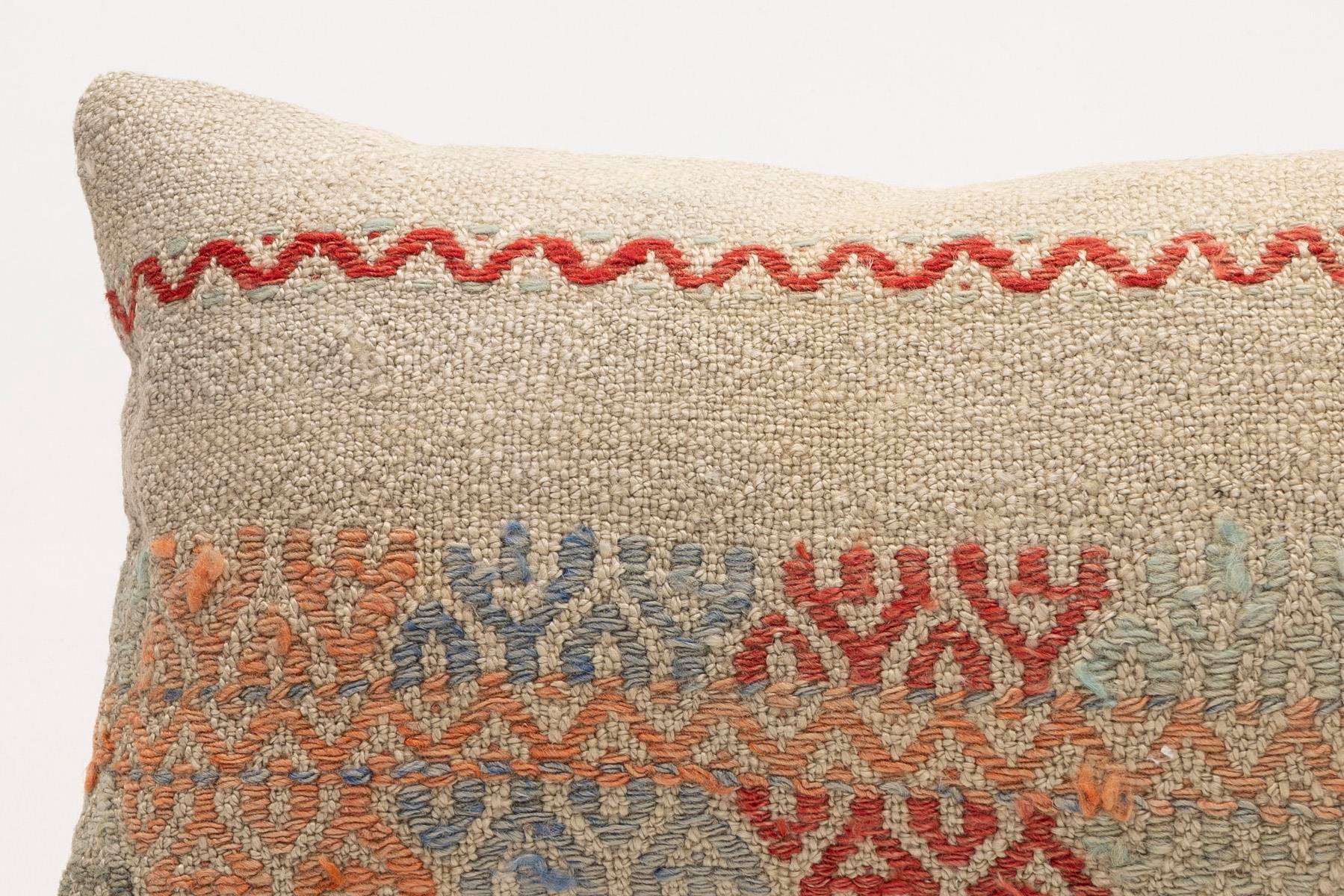 12x20 inches (30x50 cm) Kilim Pillow | KILIM WHOLESALE - Vintage Handmade Pillows - Vintage Handmade Kilim Rugs - It is 100% wool. Artistic and historical rugs. Old handwoven rugs. - Online hand woven rugs and kilim cushions sales. Shipping to a