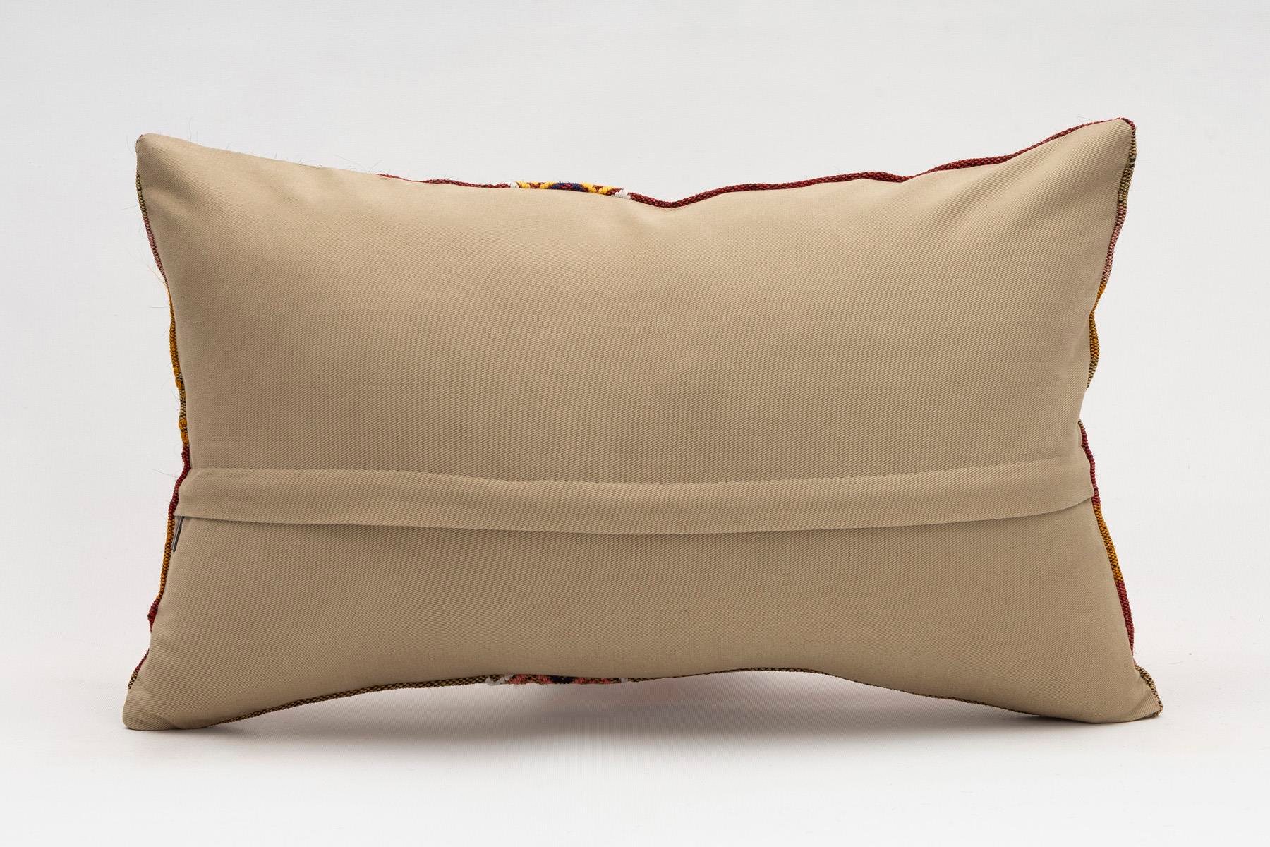 12x20 inches (30x50 cm) Kilim Pillow | KILIM WHOLESALE - Vintage Handmade Pillows - Vintage Handmade Kilim Rugs - It is 100% wool. Artistic and historical rugs. Old handwoven rugs. - Online hand woven rugs and kilim cushions sales. Shipping to a