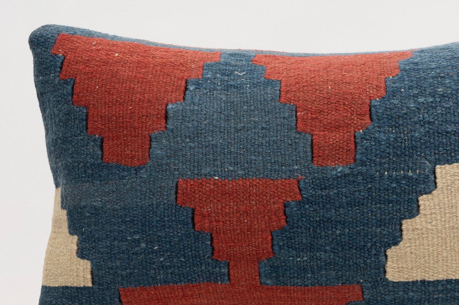 12x20 inches (30x50 cm) Kilim Pillow | KILIM WHOLESALE - Vintage Handmade Pillows - Vintage Handmade Kilim Rugs - It is 100% wool. Artistic and historical rugs. Old handwoven rugs. - Online hand woven rugs and kilim cushions sales. Shipping to a