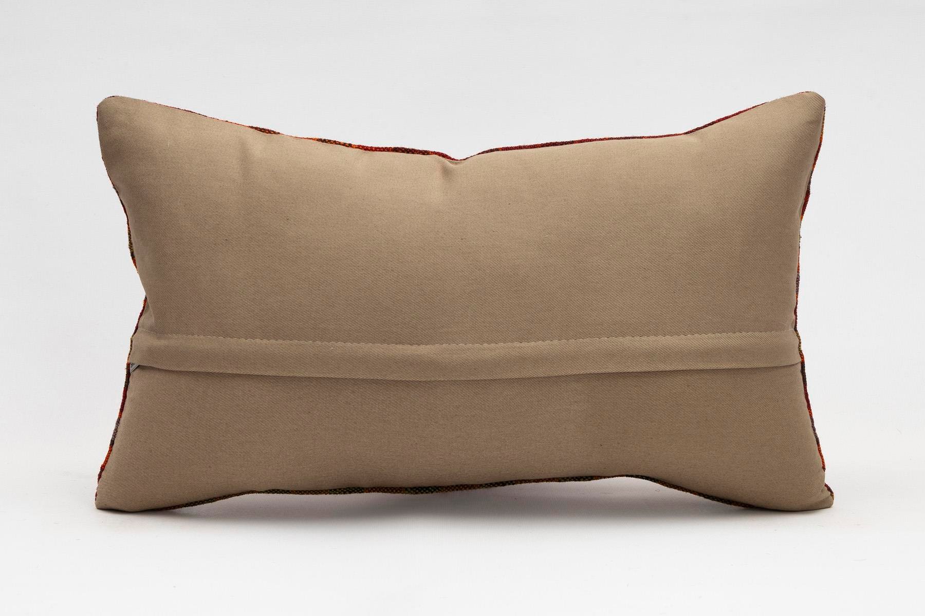 12x20 inches (30x50 cm) Kilim Pillow | KILIM WHOLESALE - Vintage Handmade Pillows - Vintage Handmade Kilim Rugs - It is 100% wool. Artistic and historical rugs. Old handwoven rugs. - Online hand woven rugs and kilim cushions sales. Shipping to a