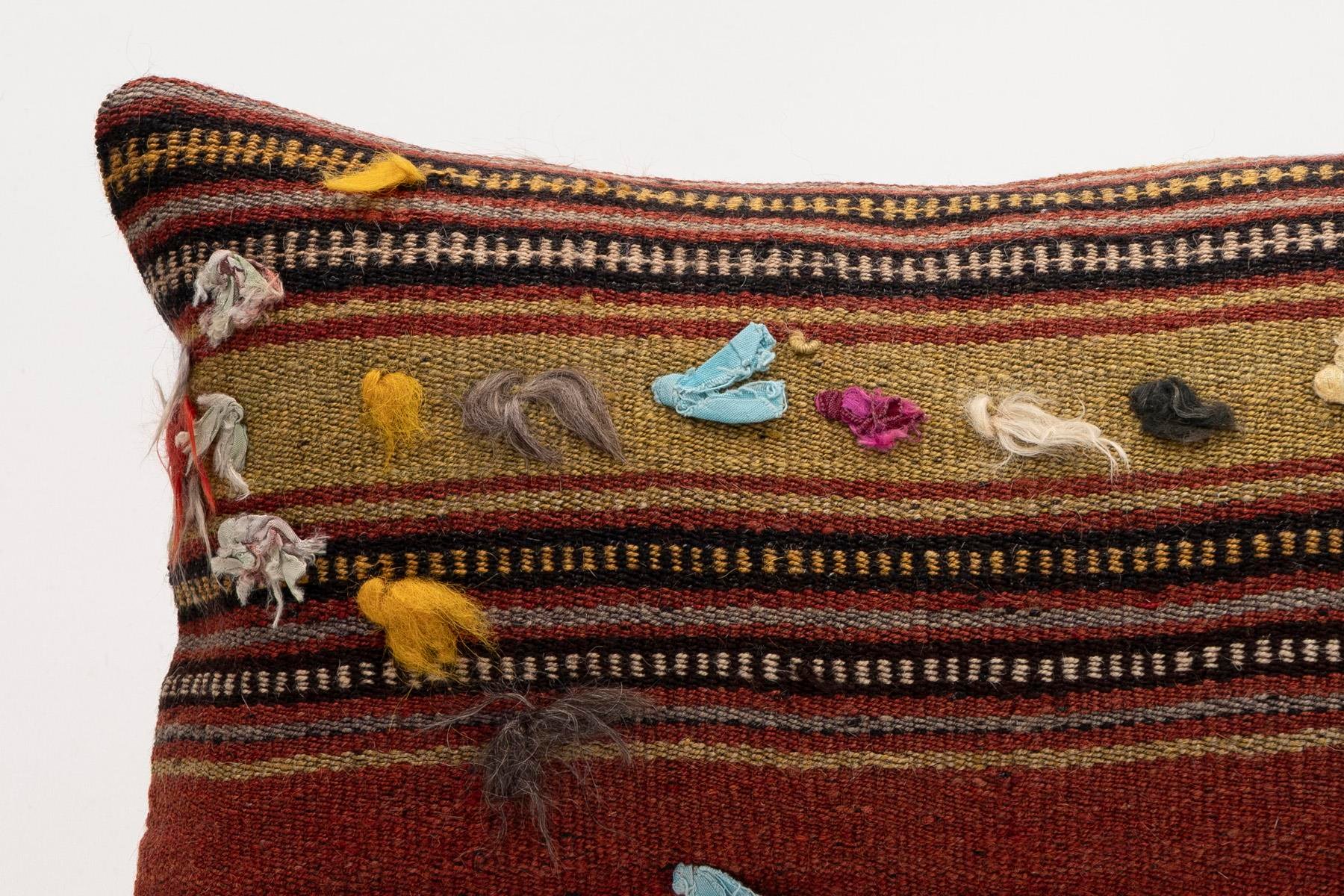 12x20 inches (30x50 cm) Kilim Pillow | KILIM WHOLESALE - Vintage Handmade Pillows - Vintage Handmade Kilim Rugs - It is 100% wool. Artistic and historical rugs. Old handwoven rugs. - Online hand woven rugs and kilim cushions sales. Shipping to a