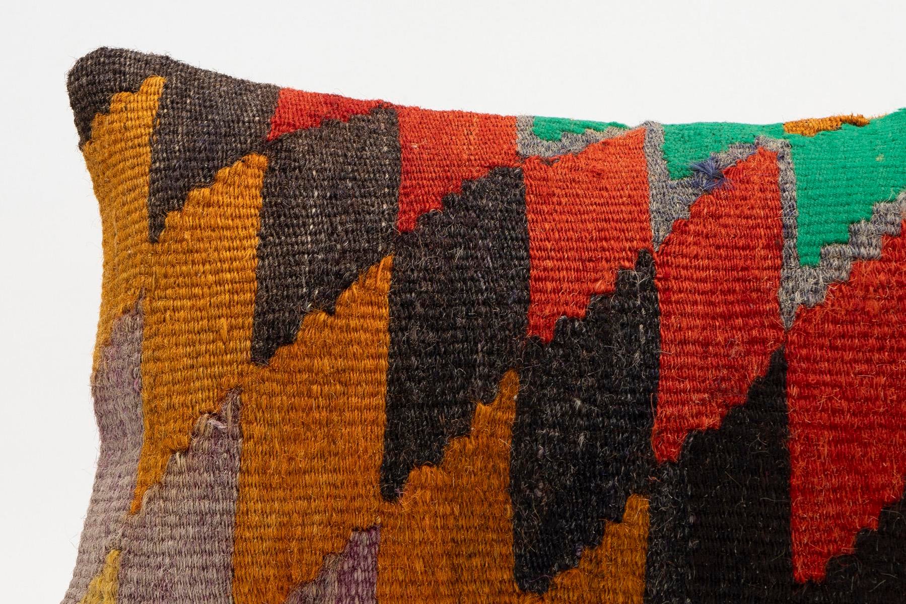 12x20 inches (30x50 cm) Kilim Pillow | KILIM WHOLESALE - Vintage Handmade Pillows - Vintage Handmade Kilim Rugs - It is 100% wool. Artistic and historical rugs. Old handwoven rugs. - Online hand woven rugs and kilim cushions sales. Shipping to a