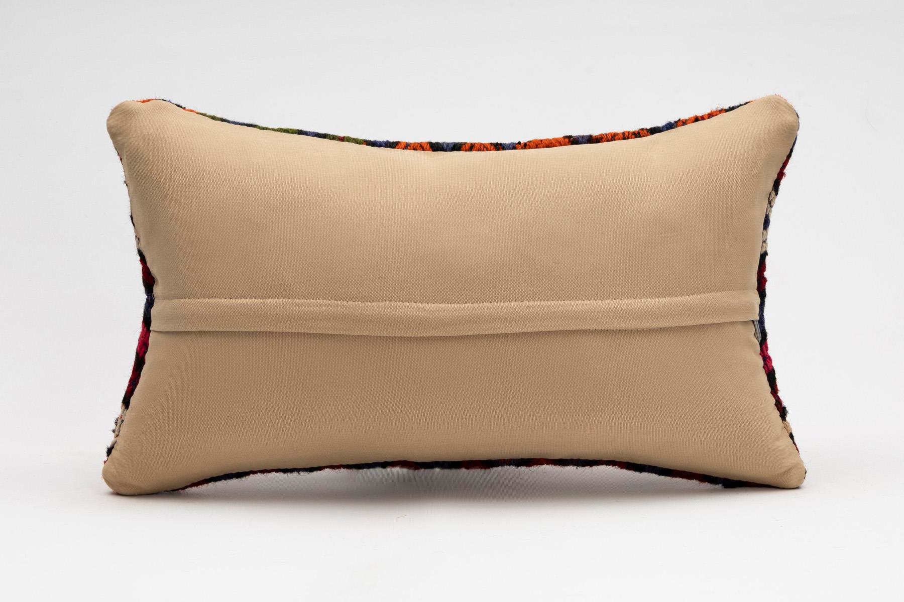 12x20 inches (30x50 cm) Kilim Pillow | KILIM WHOLESALE - Vintage Handmade Pillows - Vintage Handmade Kilim Rugs - It is 100% wool. Artistic and historical rugs. Old handwoven rugs. - Online hand woven rugs and kilim cushions sales. Shipping to a