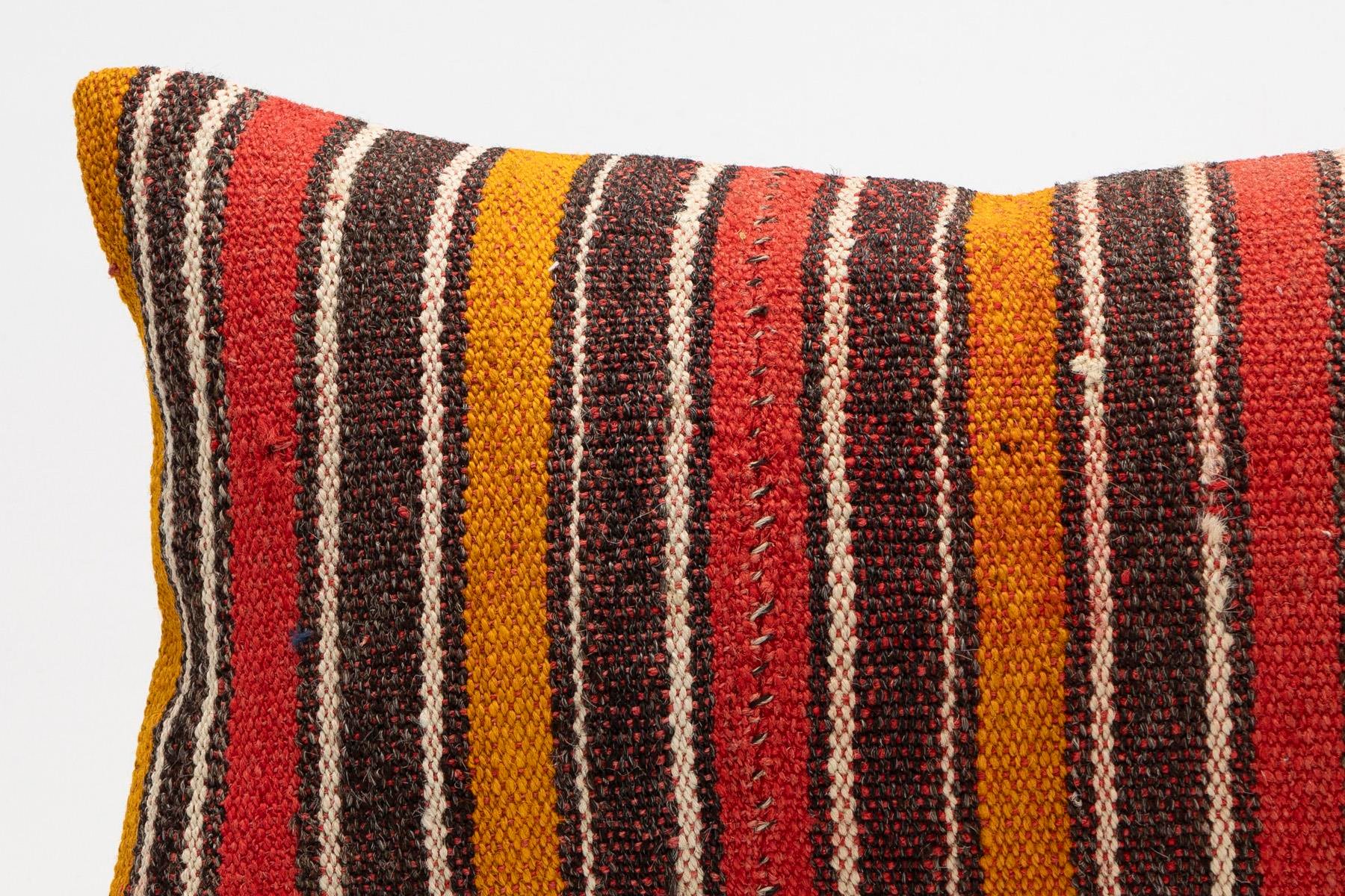 12x20 inches (30x50 cm) Kilim Pillow | KILIM WHOLESALE - Vintage Handmade Pillows - Vintage Handmade Kilim Rugs - It is 100% wool. Artistic and historical rugs. Old handwoven rugs. - Online hand woven rugs and kilim cushions sales. Shipping to a