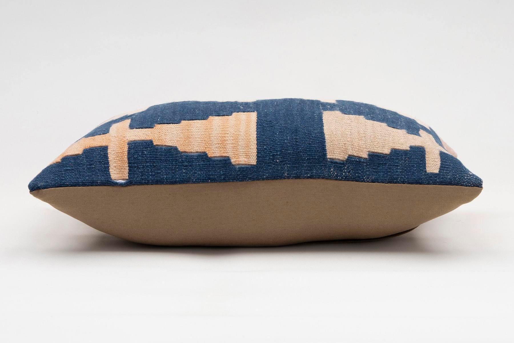 12x20 inches (30x50 cm) Kilim Pillow | KILIM WHOLESALE - Vintage Handmade Pillows - Vintage Handmade Kilim Rugs - It is 100% wool. Artistic and historical rugs. Old handwoven rugs. - Online hand woven rugs and kilim cushions sales. Shipping to a