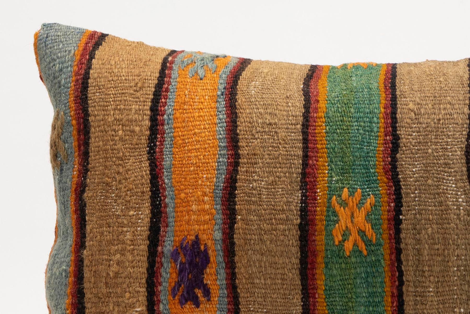 12x20 inches (30x50 cm) Kilim Pillow | KILIM WHOLESALE - Vintage Handmade Pillows - Vintage Handmade Kilim Rugs - It is 100% wool. Artistic and historical rugs. Old handwoven rugs. - Online hand woven rugs and kilim cushions sales. Shipping to a