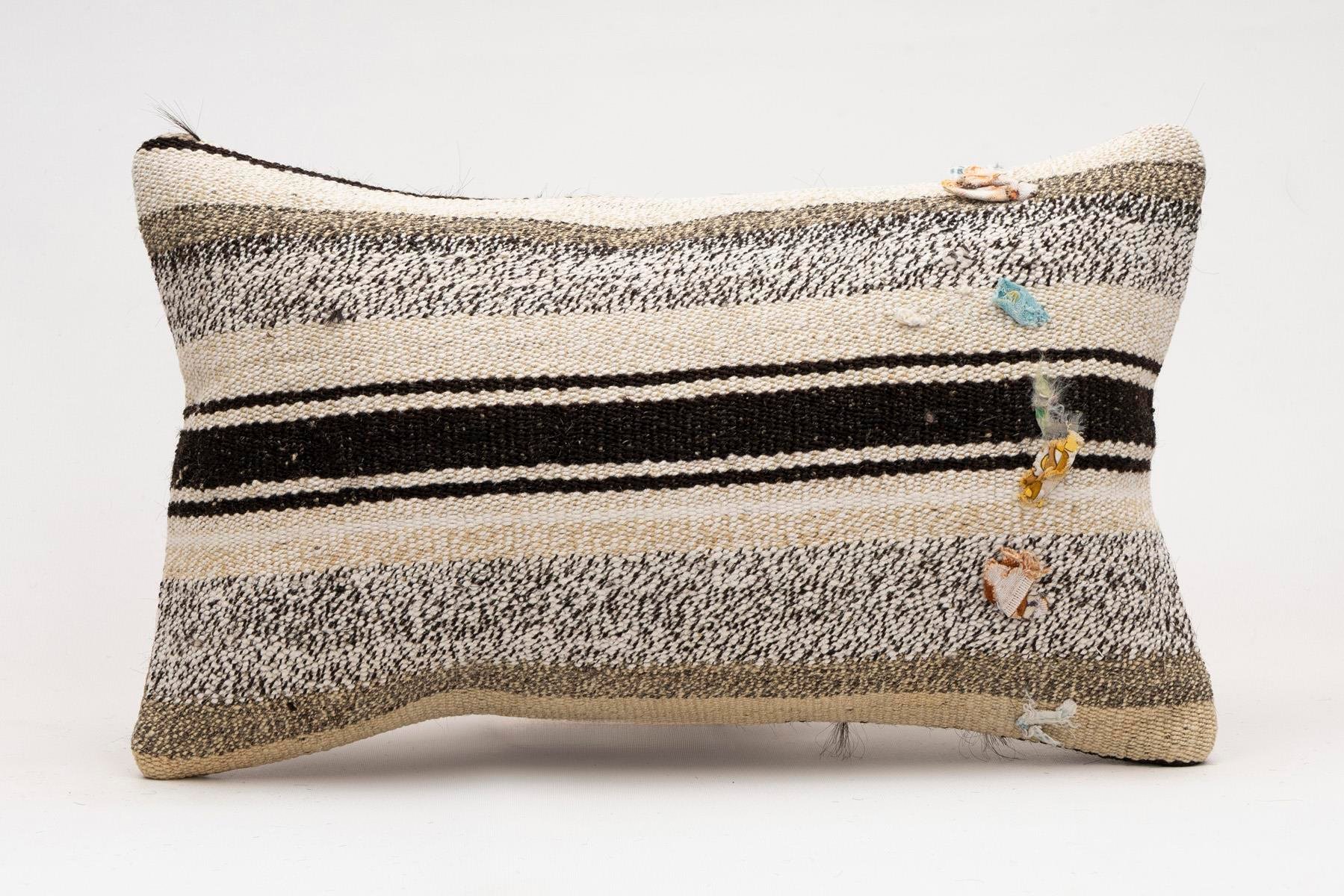 12x20 inches (30x50 cm) Kilim Pillow | KILIM WHOLESALE - Vintage Handmade Pillows - Vintage Handmade Kilim Rugs - It is 100% wool. Artistic and historical rugs. Old handwoven rugs. - Online hand woven rugs and kilim cushions sales. Shipping to a