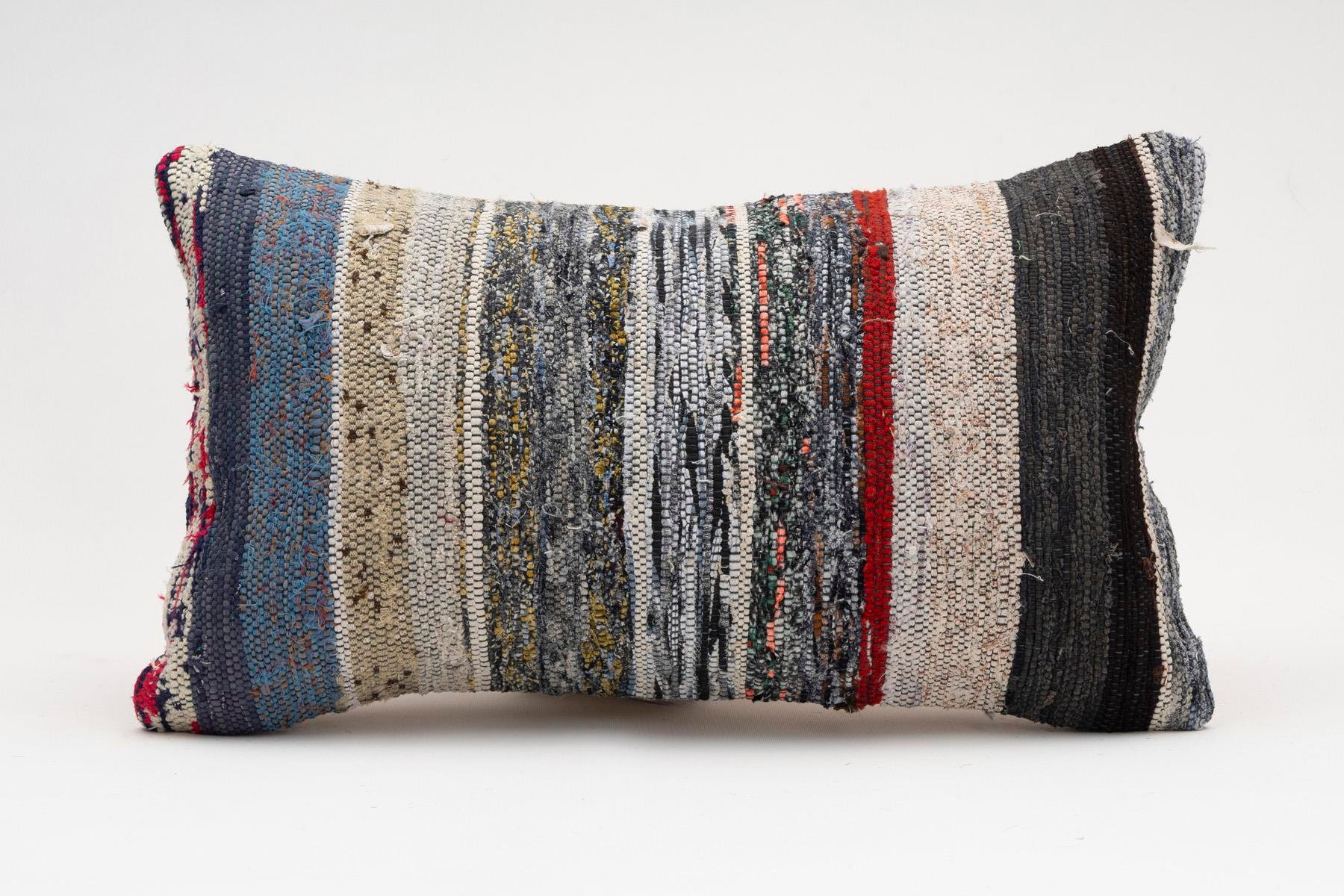 12x20 inches (30x50 cm) Kilim Pillow | KILIM WHOLESALE - Vintage Handmade Pillows - Vintage Handmade Kilim Rugs - It is 100% wool. Artistic and historical rugs. Old handwoven rugs. - Online hand woven rugs and kilim cushions sales. Shipping to a