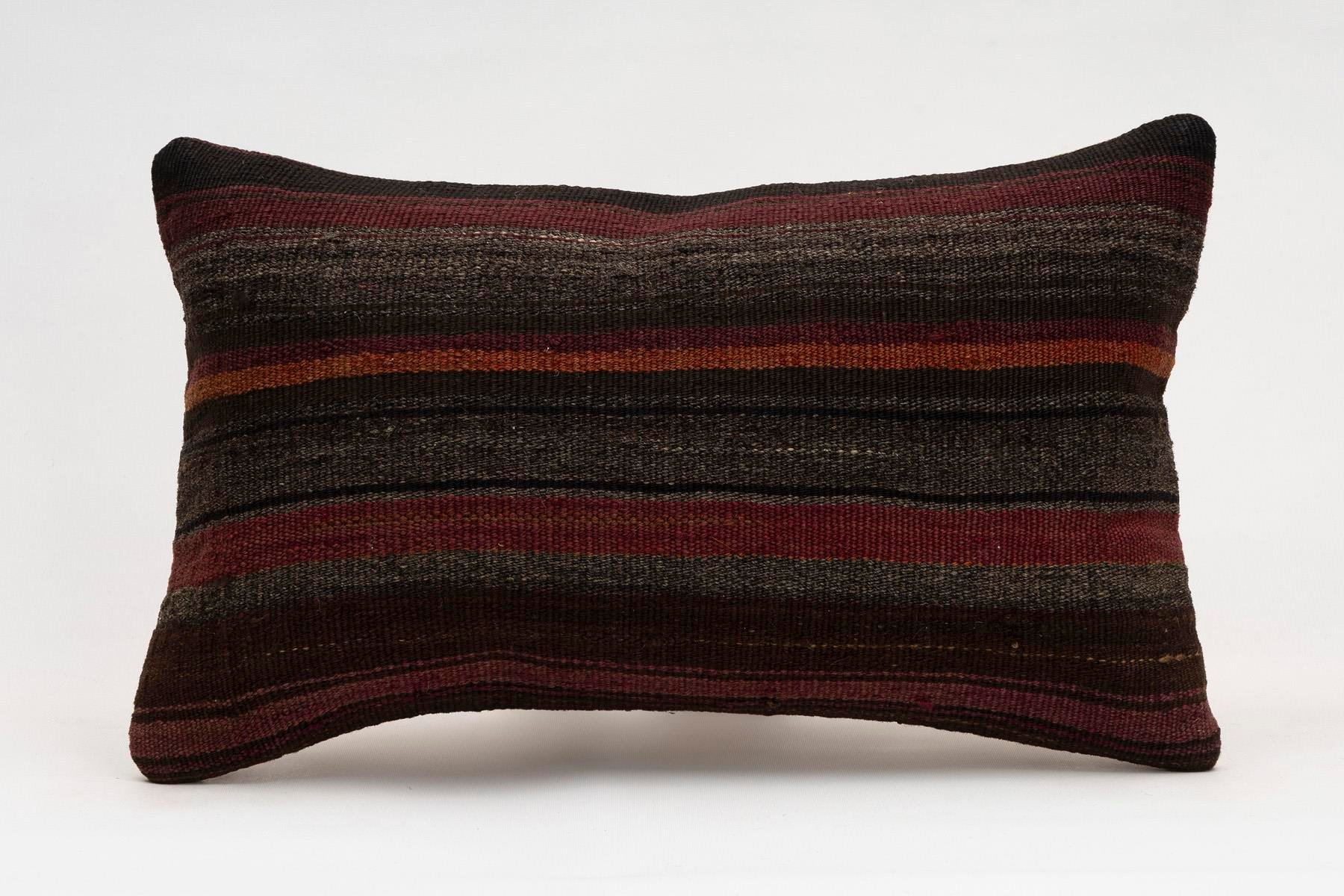 12x20 inches (30x50 cm) Kilim Pillow | KILIM WHOLESALE - Vintage Handmade Pillows - Vintage Handmade Kilim Rugs - It is 100% wool. Artistic and historical rugs. Old handwoven rugs. - Online hand woven rugs and kilim cushions sales. Shipping to a