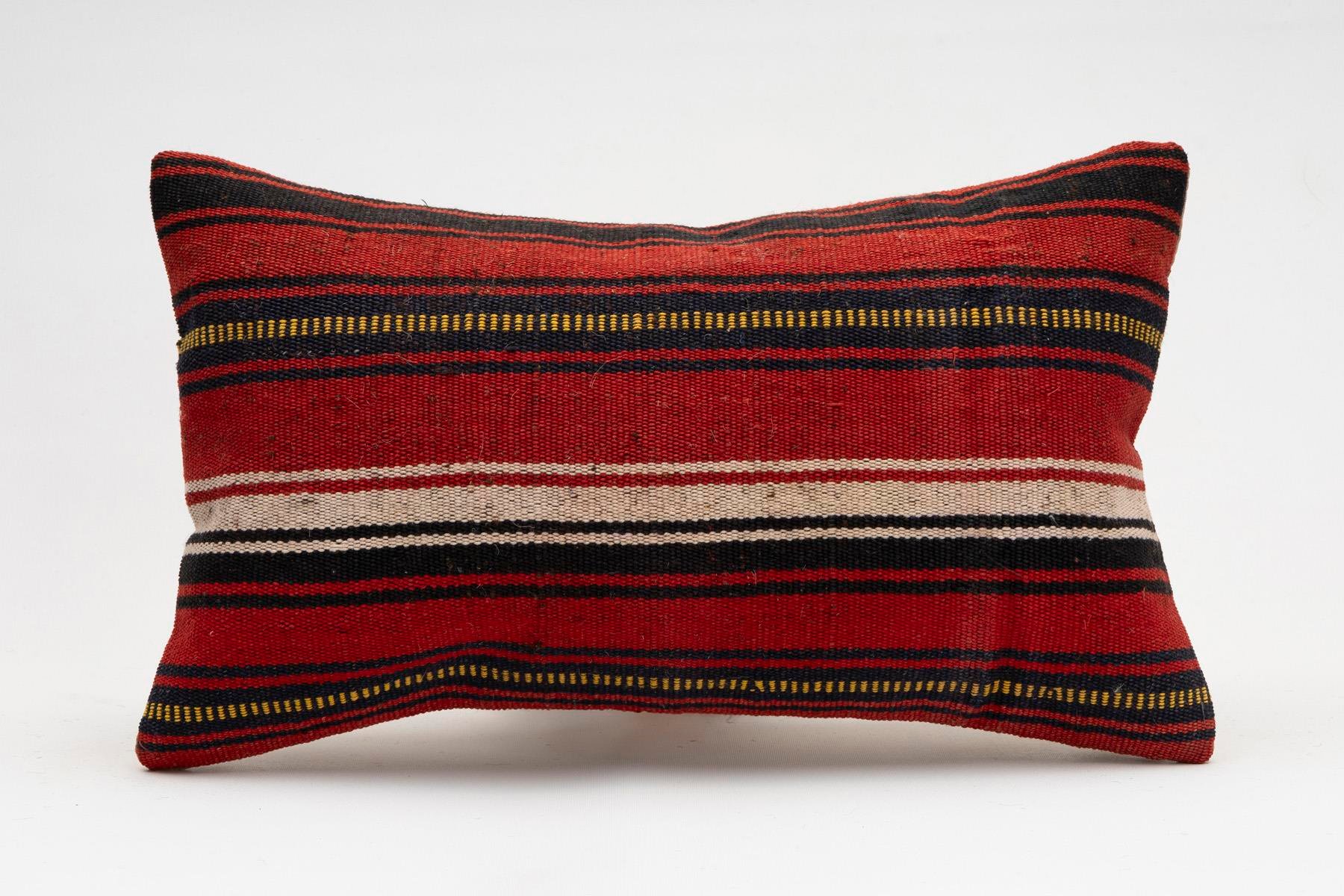 12x20 inches (30x50 cm) Kilim Pillow | KILIM WHOLESALE - Vintage Handmade Pillows - Vintage Handmade Kilim Rugs - It is 100% wool. Artistic and historical rugs. Old handwoven rugs. - Online hand woven rugs and kilim cushions sales. Shipping to a