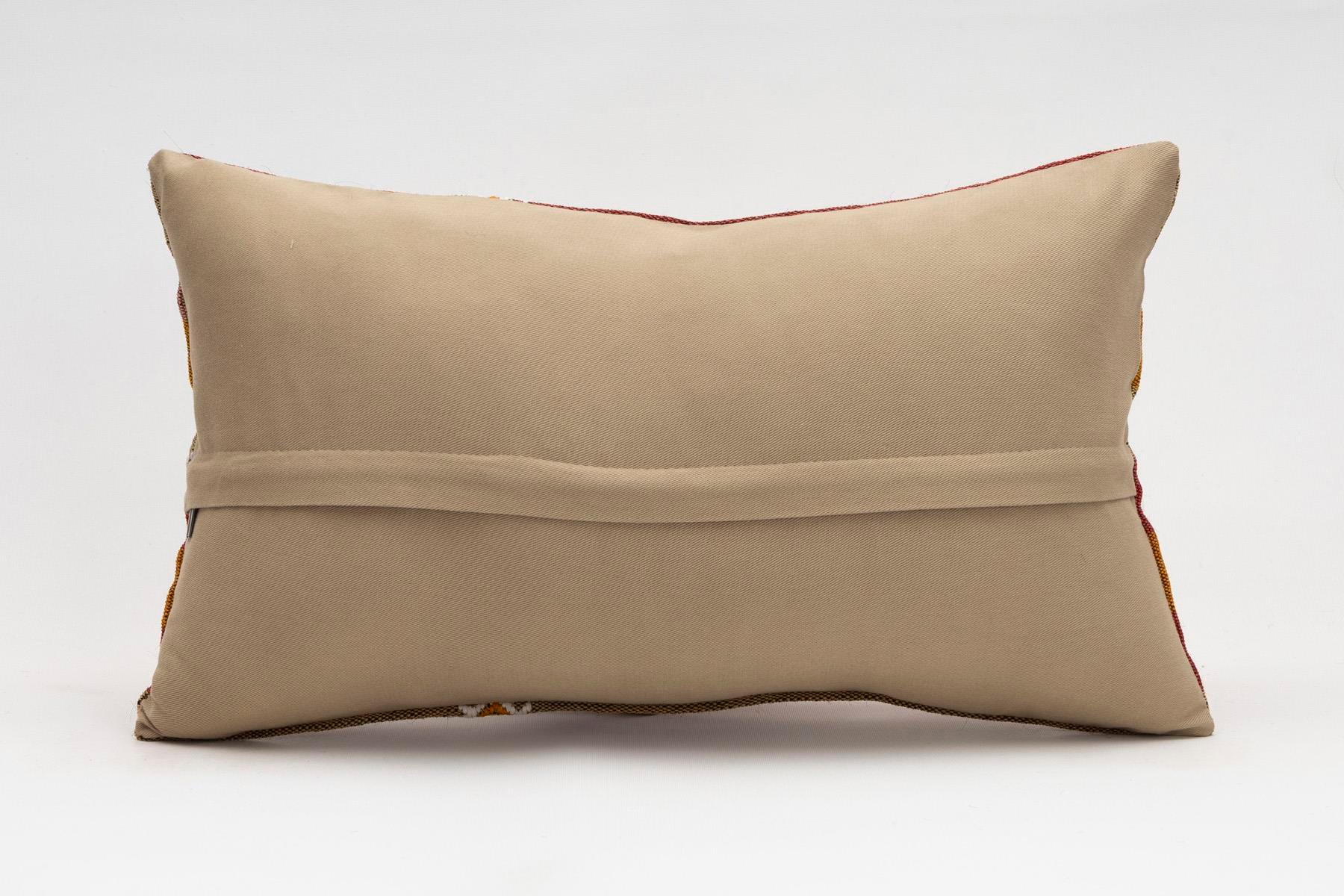 12x20 inches (30x50 cm) Kilim Pillow | KILIM WHOLESALE - Vintage Handmade Pillows - Vintage Handmade Kilim Rugs - It is 100% wool. Artistic and historical rugs. Old handwoven rugs. - Online hand woven rugs and kilim cushions sales. Shipping to a