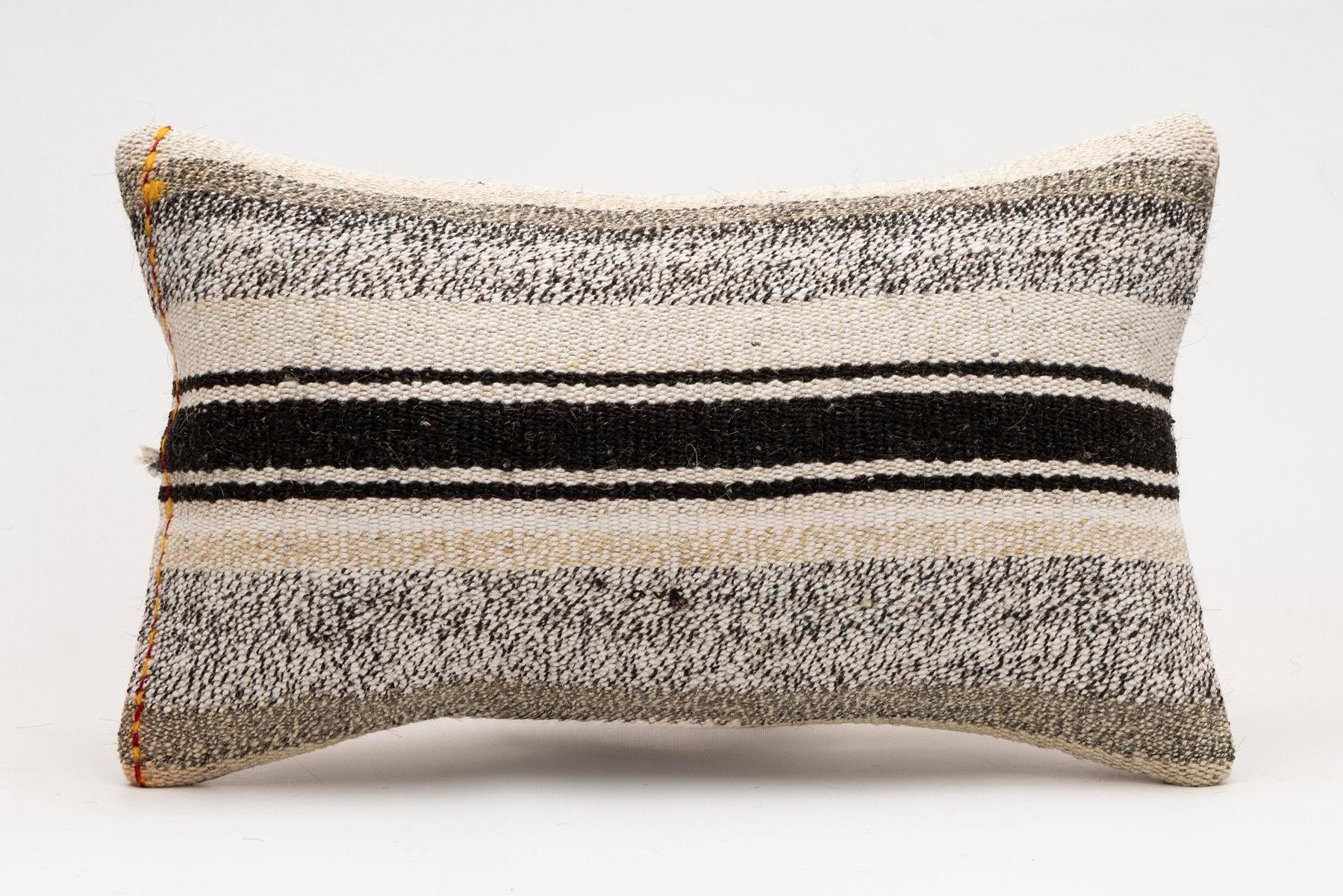 12x20 inches (30x50 cm) Kilim Pillow | KILIM WHOLESALE - Vintage Handmade Pillows - Vintage Handmade Kilim Rugs - It is 100% wool. Artistic and historical rugs. Old handwoven rugs. - Online hand woven rugs and kilim cushions sales. Shipping to a