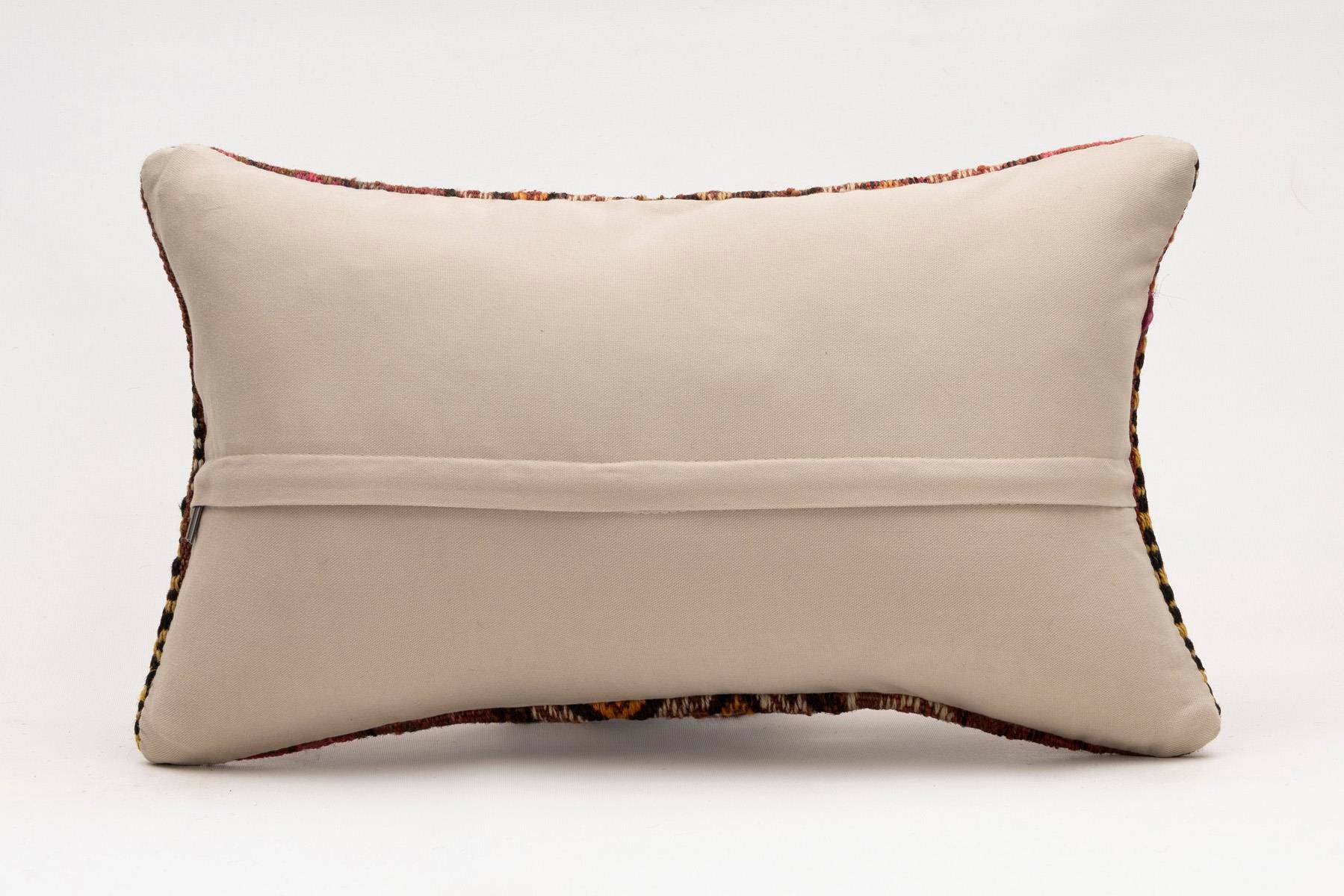 12x20 inches (30x50 cm) Kilim Pillow | KILIM WHOLESALE - Vintage Handmade Pillows - Vintage Handmade Kilim Rugs - It is 100% wool. Artistic and historical rugs. Old handwoven rugs. - Online hand woven rugs and kilim cushions sales. Shipping to a
