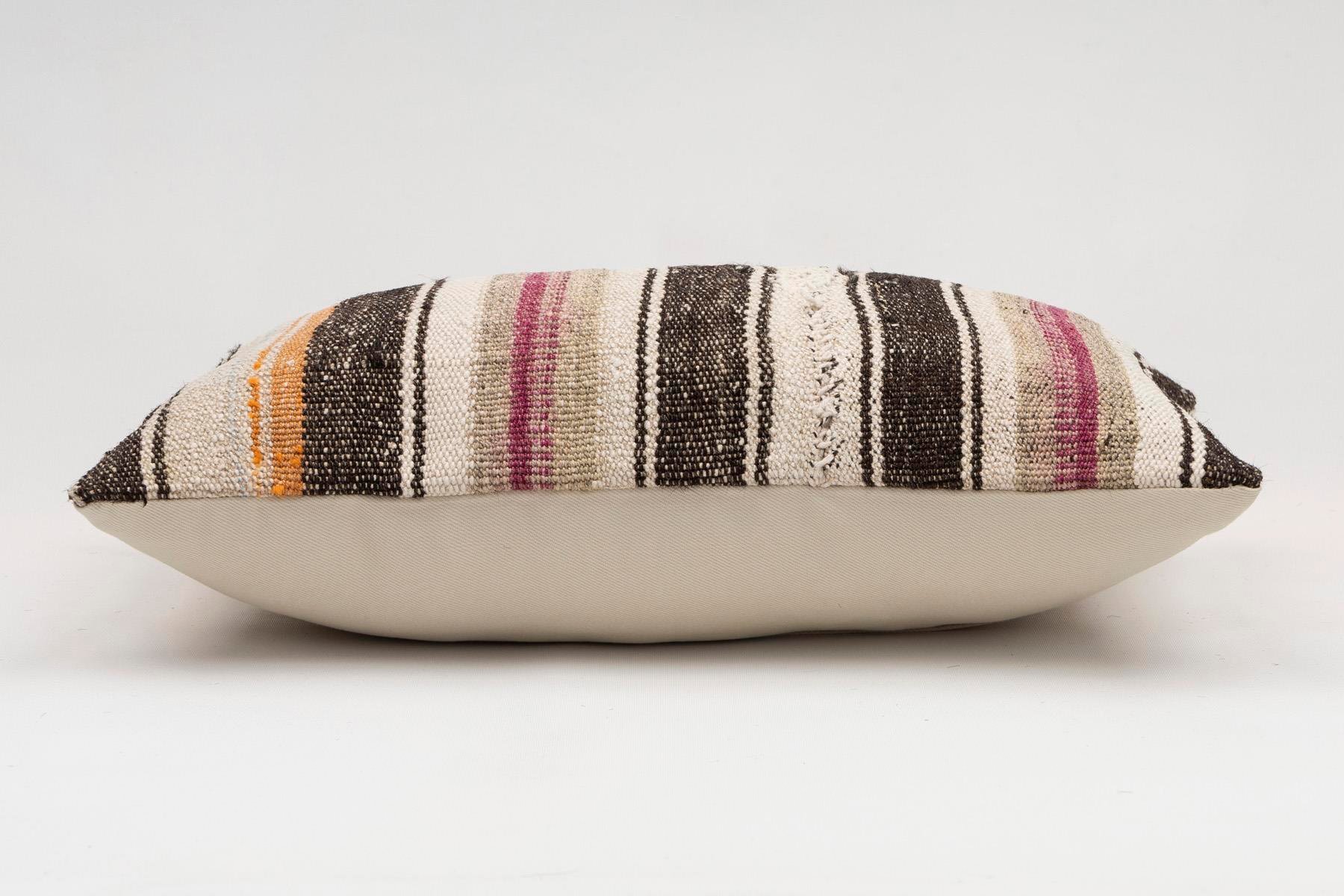 12x20 inches (30x50 cm) Kilim Pillow | KILIM WHOLESALE - Vintage Handmade Pillows - Vintage Handmade Kilim Rugs - It is 100% wool. Artistic and historical rugs. Old handwoven rugs. - Online hand woven rugs and kilim cushions sales. Shipping to a