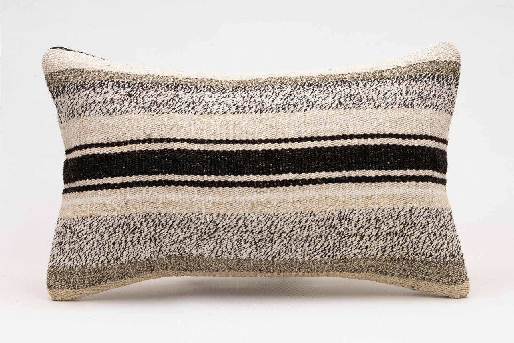 12x20 inches (30x50 cm) Kilim Pillow | KILIM WHOLESALE - Vintage Handmade Pillows - Vintage Handmade Kilim Rugs - It is 100% wool. Artistic and historical rugs. Old handwoven rugs. - Online hand woven rugs and kilim cushions sales. Shipping to a