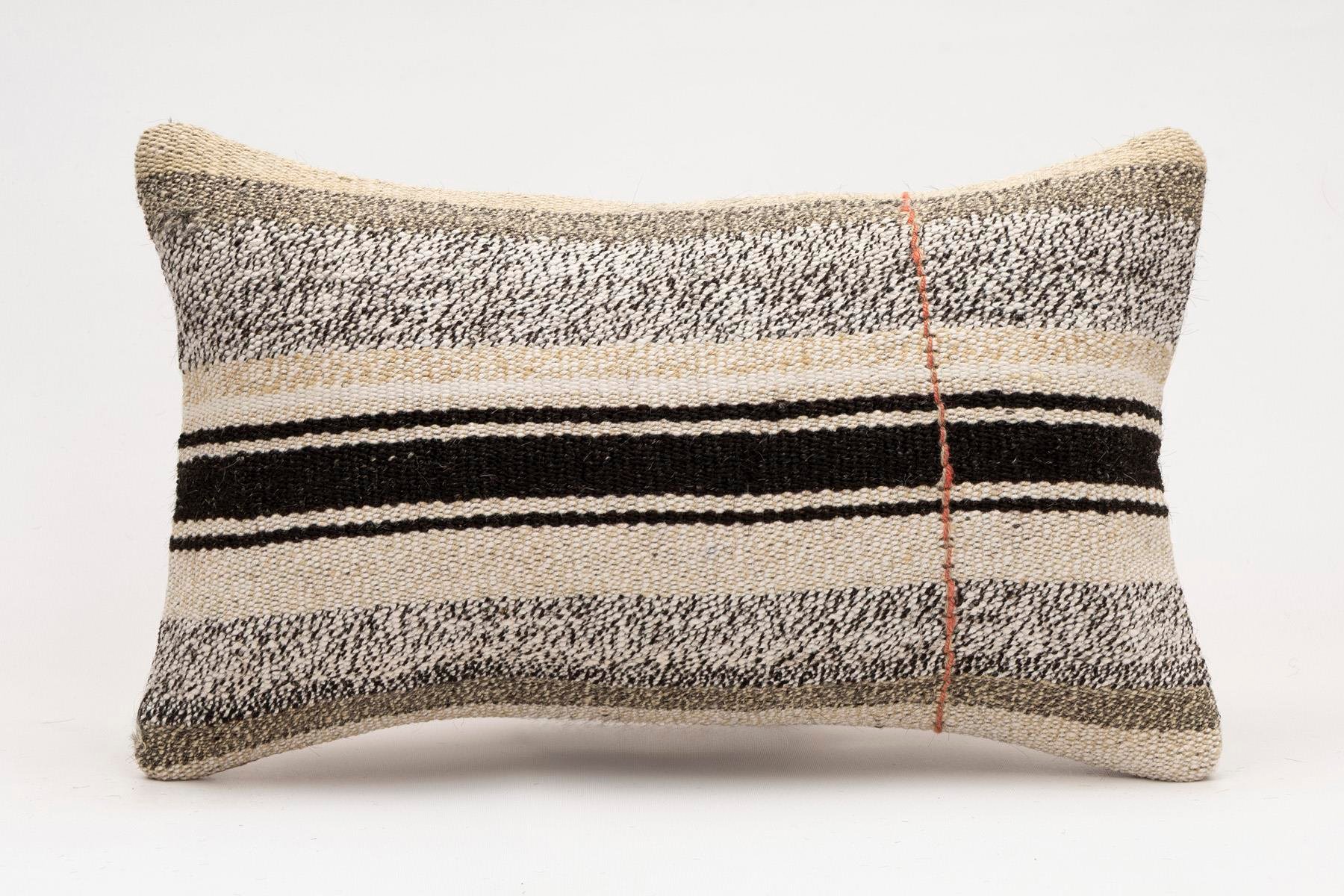 12x20 inches (30x50 cm) Kilim Pillow | KILIM WHOLESALE - Vintage Handmade Pillows - Vintage Handmade Kilim Rugs - It is 100% wool. Artistic and historical rugs. Old handwoven rugs. - Online hand woven rugs and kilim cushions sales. Shipping to a