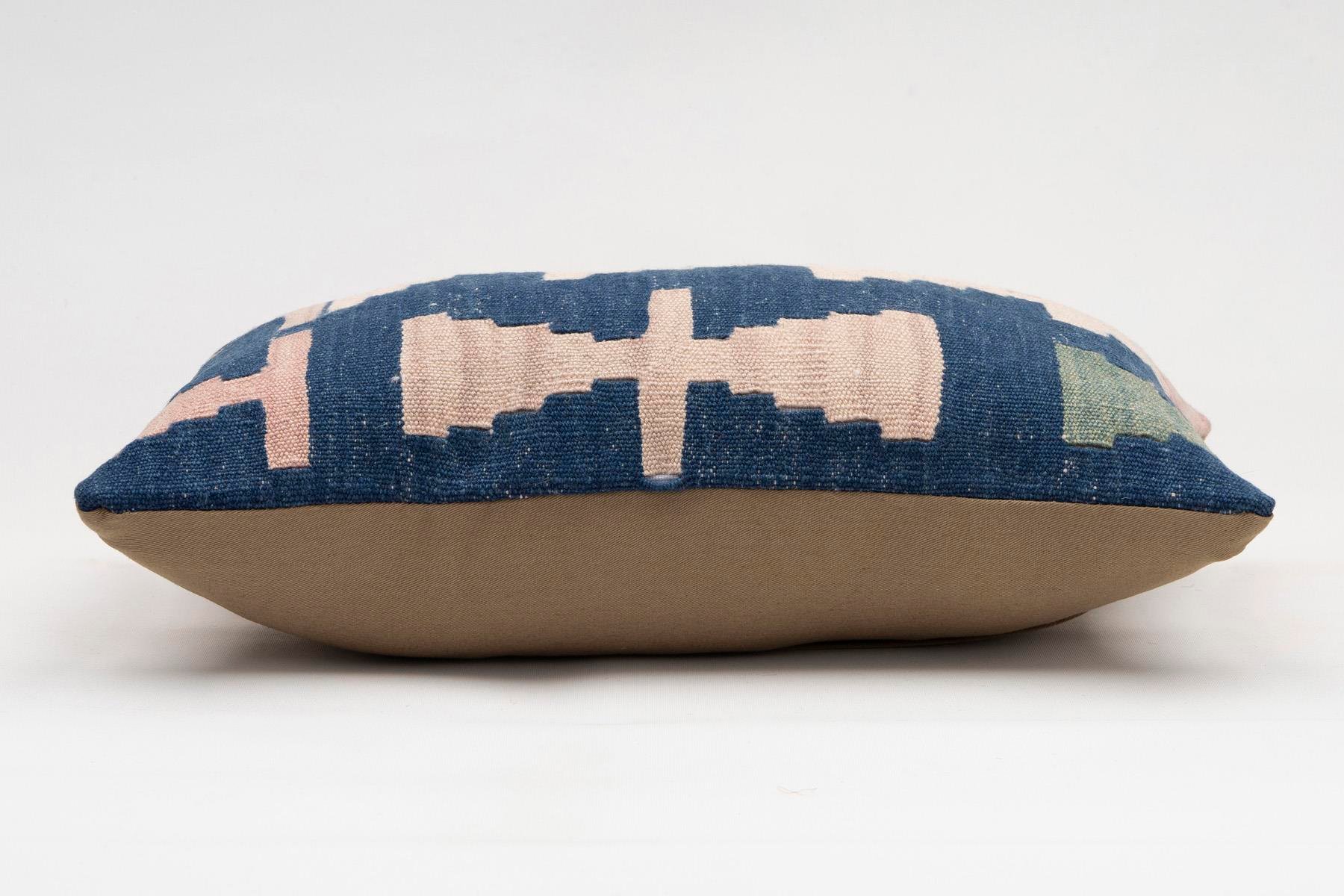 12x20 inches (30x50 cm) Kilim Pillow | KILIM WHOLESALE - Vintage Handmade Pillows - Vintage Handmade Kilim Rugs - It is 100% wool. Artistic and historical rugs. Old handwoven rugs. - Online hand woven rugs and kilim cushions sales. Shipping to a