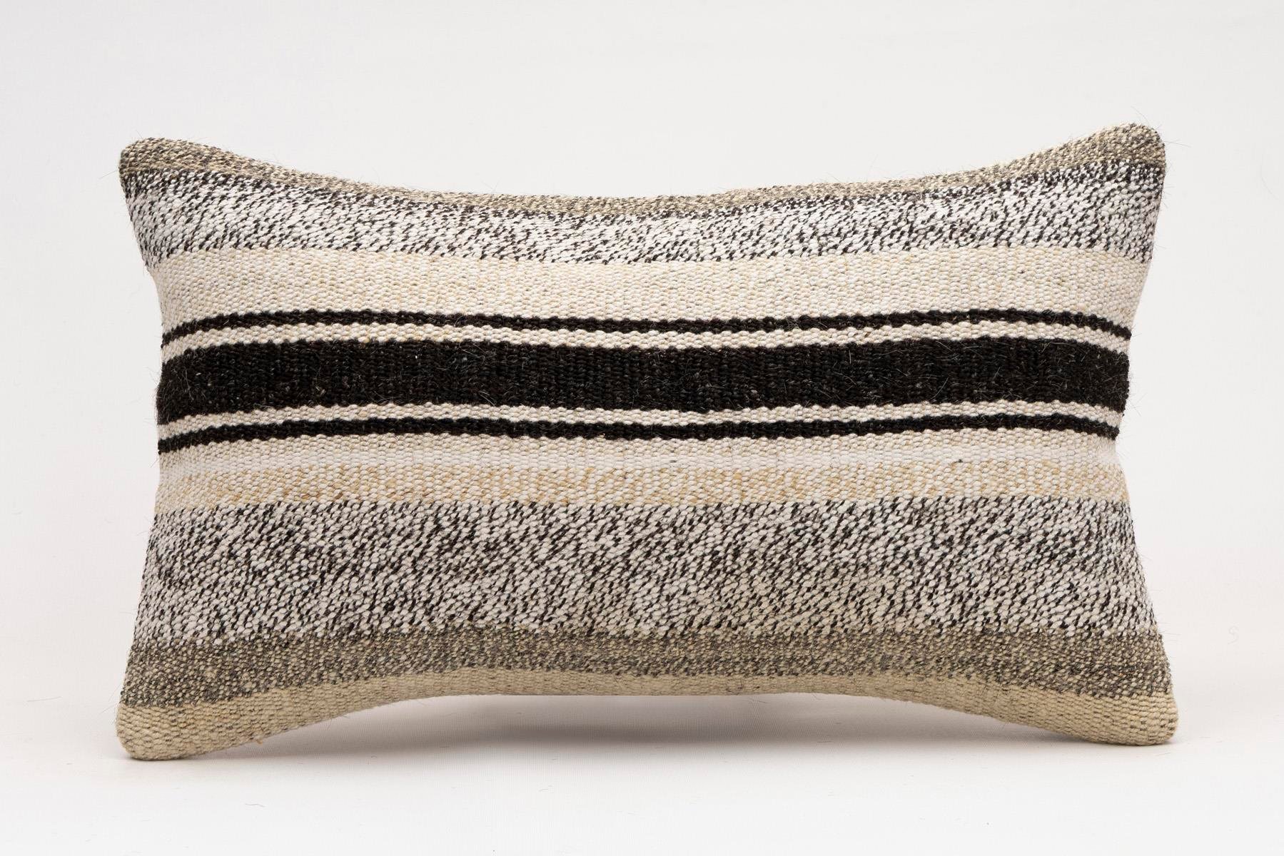 12x20 inches (30x50 cm) Kilim Pillow | KILIM WHOLESALE - Vintage Handmade Pillows - Vintage Handmade Kilim Rugs - It is 100% wool. Artistic and historical rugs. Old handwoven rugs. - Online hand woven rugs and kilim cushions sales. Shipping to a