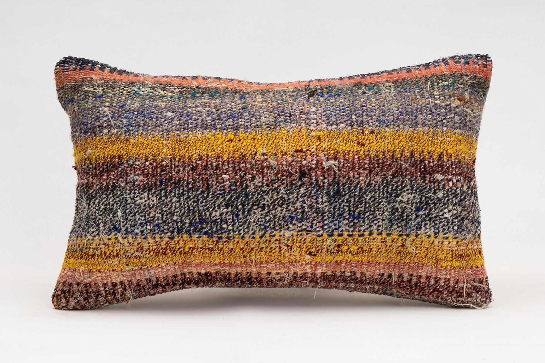 12x20 inches (30x50 cm) Kilim Pillow | KILIM WHOLESALE - Vintage Handmade Pillows - Vintage Handmade Kilim Rugs - It is 100% wool. Artistic and historical rugs. Old handwoven rugs. - Online hand woven rugs and kilim cushions sales. Shipping to a