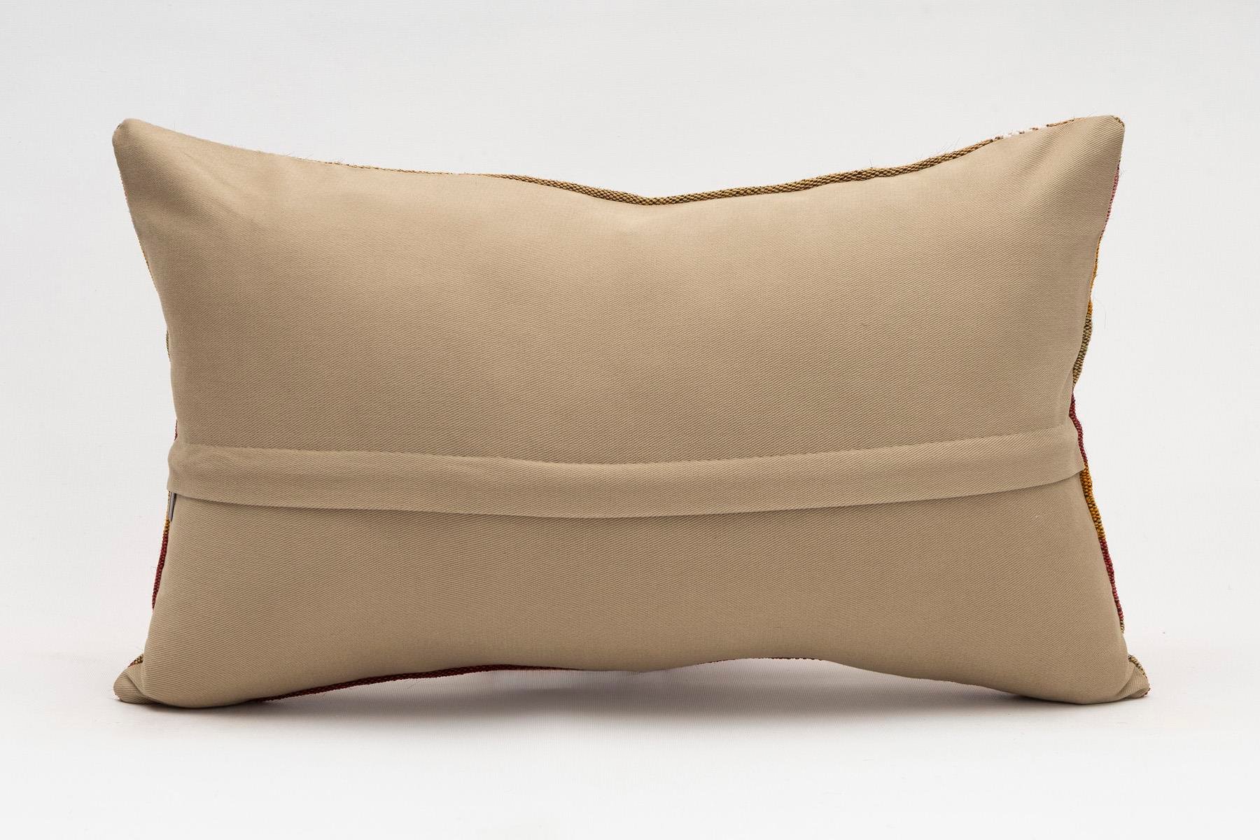 12x20 inches (30x50 cm) Kilim Pillow | KILIM WHOLESALE - Vintage Handmade Pillows - Vintage Handmade Kilim Rugs - It is 100% wool. Artistic and historical rugs. Old handwoven rugs. - Online hand woven rugs and kilim cushions sales. Shipping to a