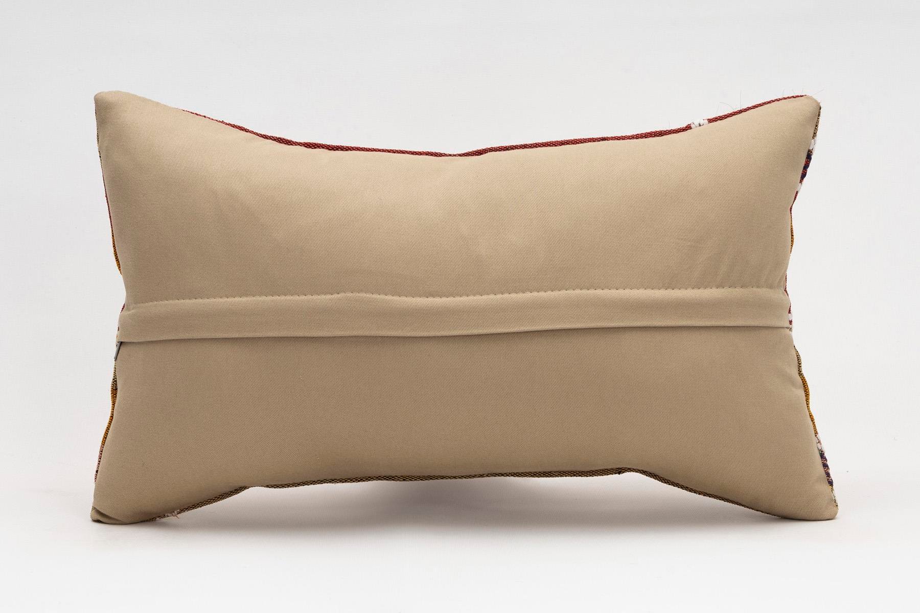 12x20 inches (30x50 cm) Kilim Pillow | KILIM WHOLESALE - Vintage Handmade Pillows - Vintage Handmade Kilim Rugs - It is 100% wool. Artistic and historical rugs. Old handwoven rugs. - Online hand woven rugs and kilim cushions sales. Shipping to a