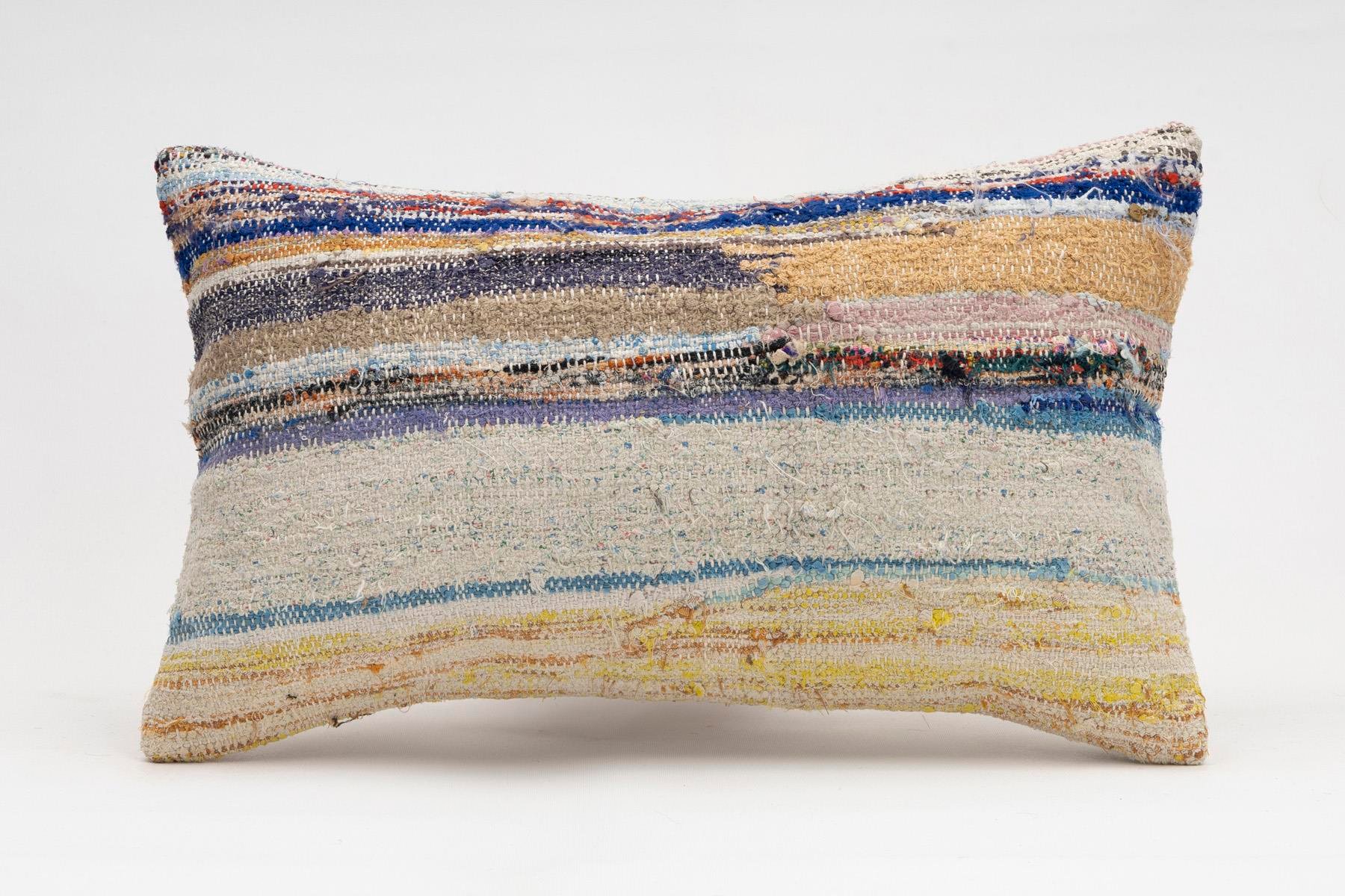 12x20 inches (30x50 cm) Kilim Pillow | KILIM WHOLESALE - Vintage Handmade Pillows - Vintage Handmade Kilim Rugs - It is 100% wool. Artistic and historical rugs. Old handwoven rugs. - Online hand woven rugs and kilim cushions sales. Shipping to a