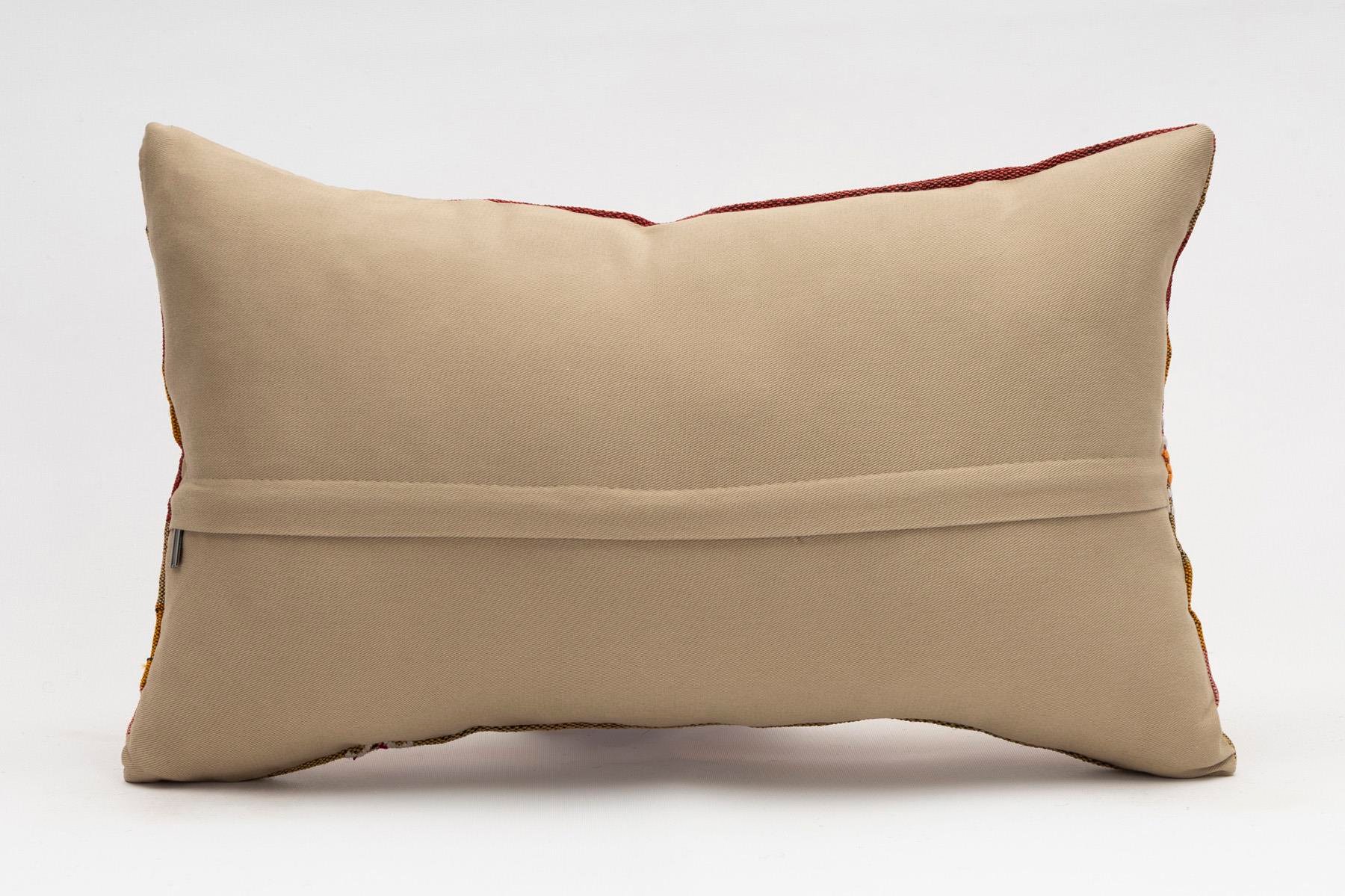 12x20 inches (30x50 cm) Kilim Pillow | KILIM WHOLESALE - Vintage Handmade Pillows - Vintage Handmade Kilim Rugs - It is 100% wool. Artistic and historical rugs. Old handwoven rugs. - Online hand woven rugs and kilim cushions sales. Shipping to a