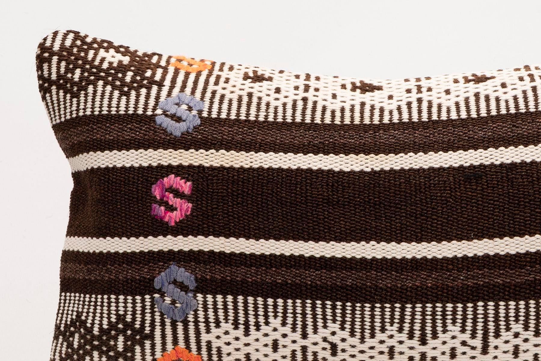 12x20 inches (30x50 cm) Kilim Pillow | KILIM WHOLESALE - Vintage Handmade Pillows - Vintage Handmade Kilim Rugs - It is 100% wool. Artistic and historical rugs. Old handwoven rugs. - Online hand woven rugs and kilim cushions sales. Shipping to a