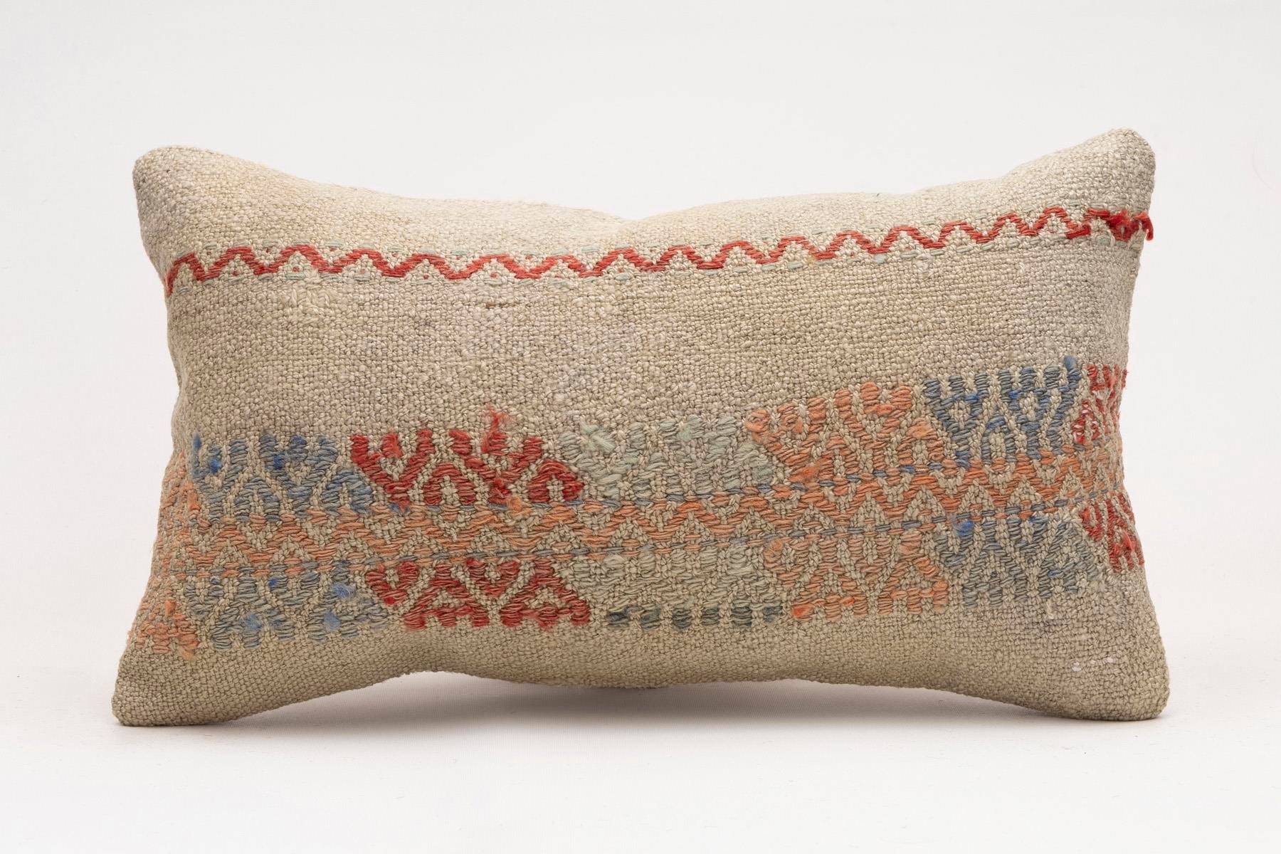 12x20 inches (30x50 cm) Kilim Pillow | KILIM WHOLESALE - Vintage Handmade Pillows - Vintage Handmade Kilim Rugs - It is 100% wool. Artistic and historical rugs. Old handwoven rugs. - Online hand woven rugs and kilim cushions sales. Shipping to a