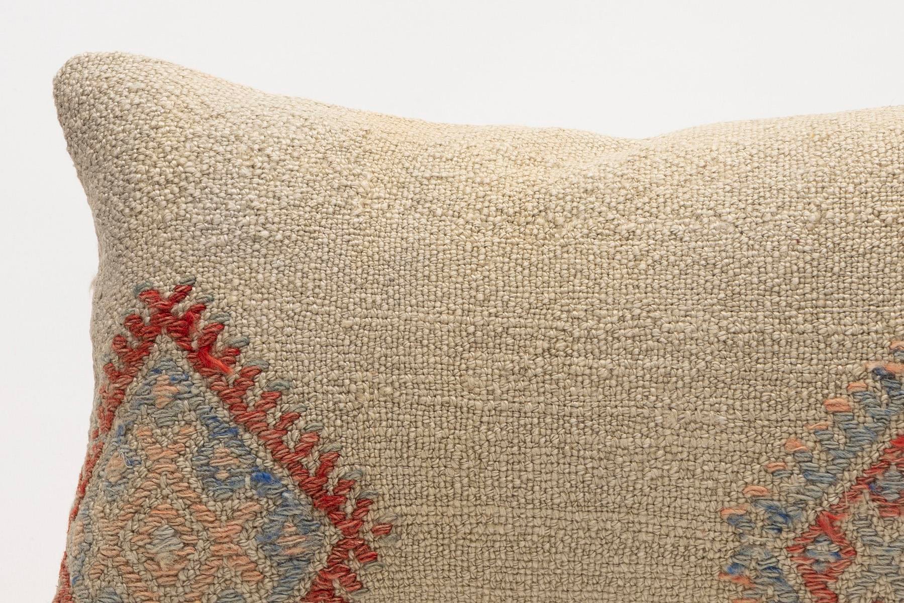 12x20 inches (30x50 cm) Kilim Pillow | KILIM WHOLESALE - Vintage Handmade Pillows - Vintage Handmade Kilim Rugs - It is 100% wool. Artistic and historical rugs. Old handwoven rugs. - Online hand woven rugs and kilim cushions sales. Shipping to a