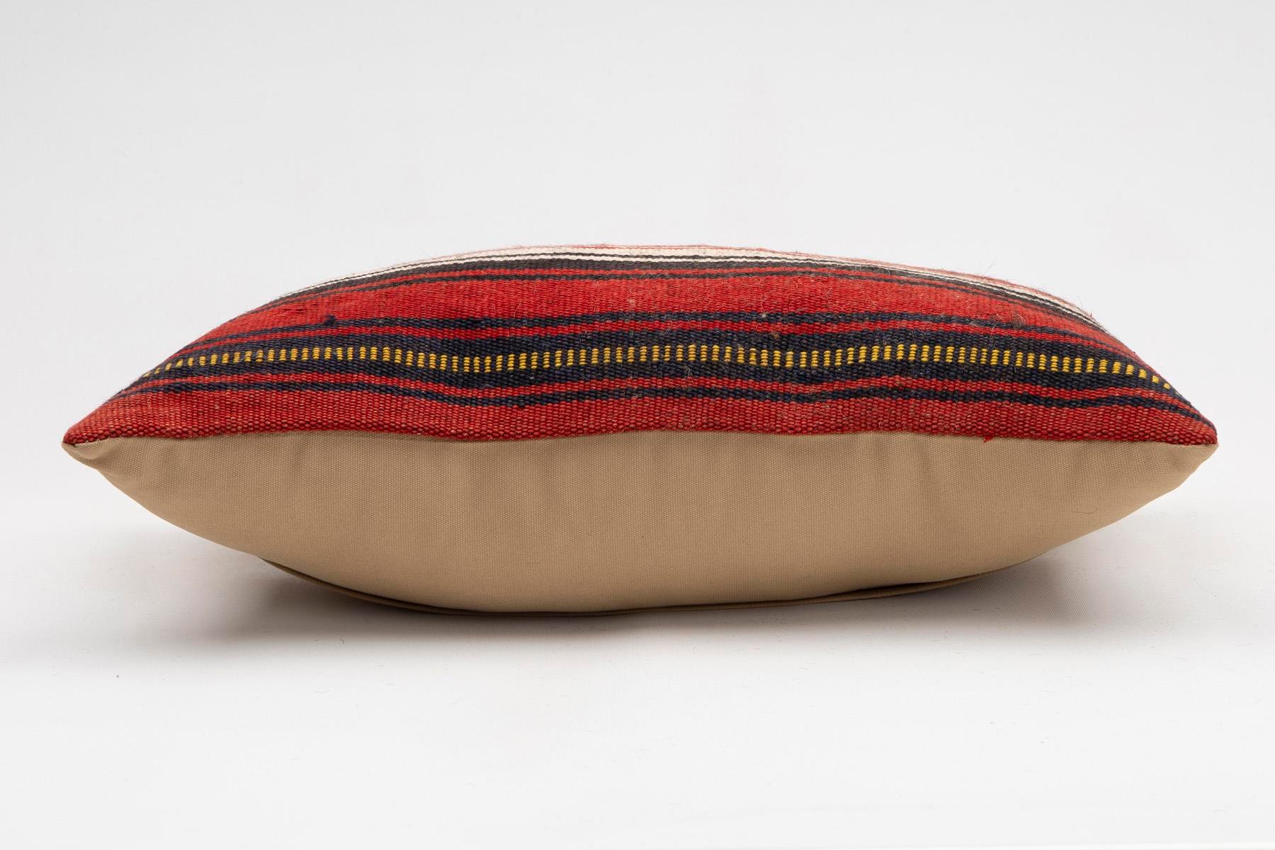 12x20 inches (30x50 cm) Kilim Pillow | KILIM WHOLESALE - Vintage Handmade Pillows - Vintage Handmade Kilim Rugs - It is 100% wool. Artistic and historical rugs. Old handwoven rugs. - Online hand woven rugs and kilim cushions sales. Shipping to a