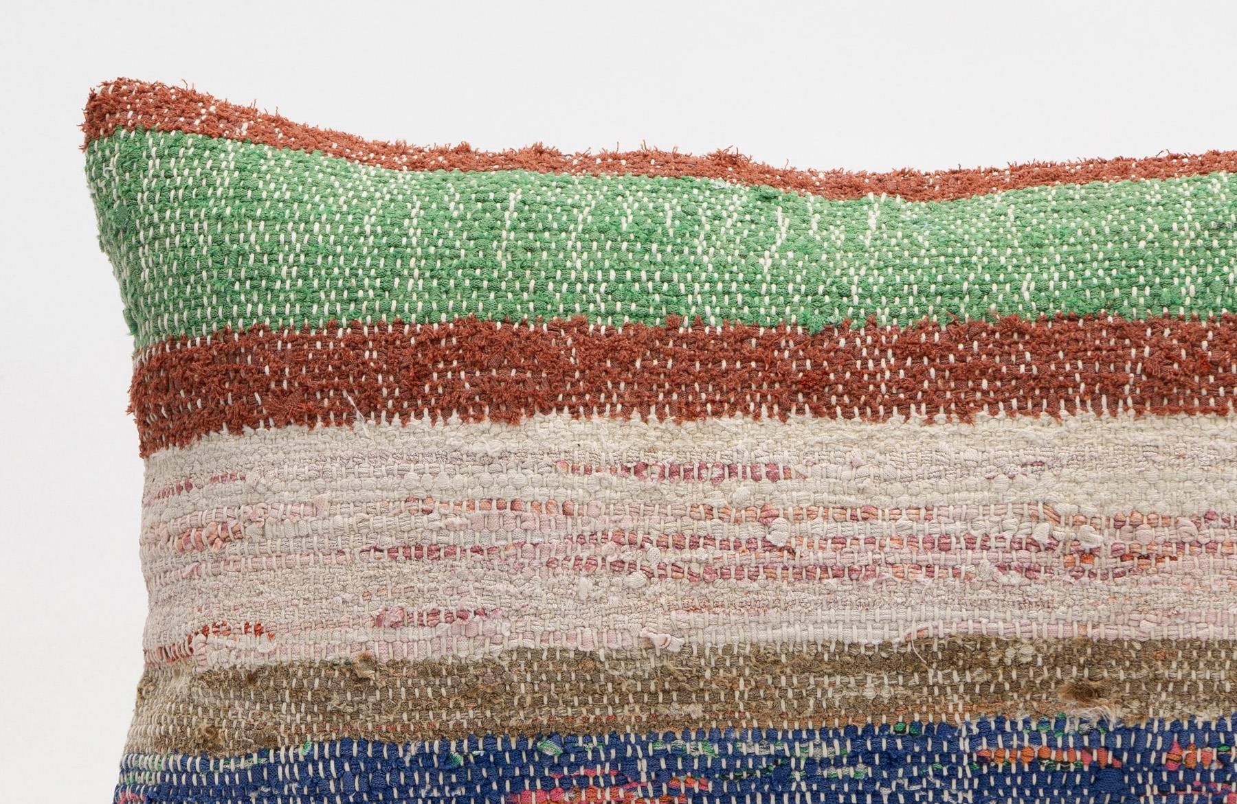 12x20 inches (30x50 cm) Kilim Pillow | KILIM WHOLESALE - Vintage Handmade Pillows - Vintage Handmade Kilim Rugs - It is 100% wool. Artistic and historical rugs. Old handwoven rugs. - Online hand woven rugs and kilim cushions sales. Shipping to a