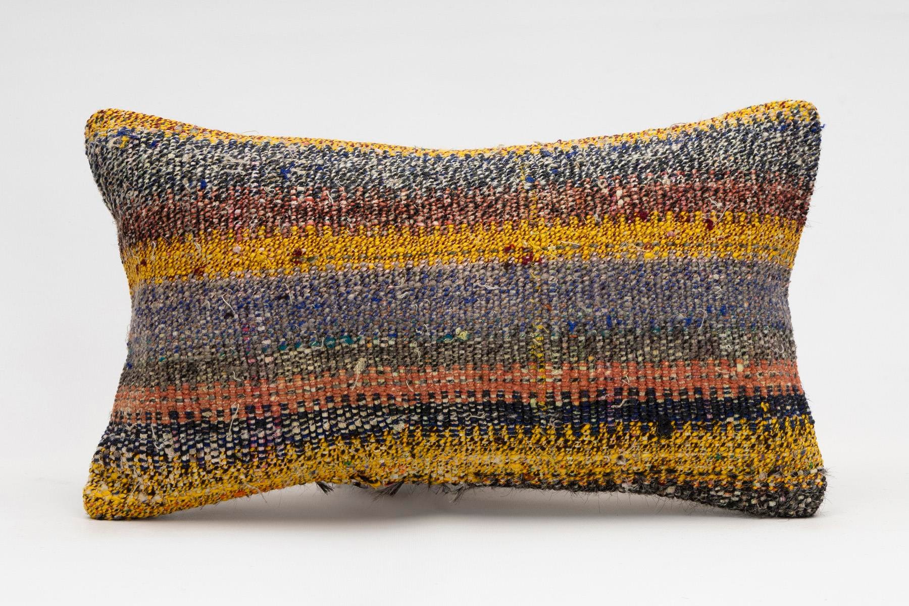 12x20 inches (30x50 cm) Kilim Pillow | KILIM WHOLESALE - Vintage Handmade Pillows - Vintage Handmade Kilim Rugs - It is 100% wool. Artistic and historical rugs. Old handwoven rugs. - Online hand woven rugs and kilim cushions sales. Shipping to a