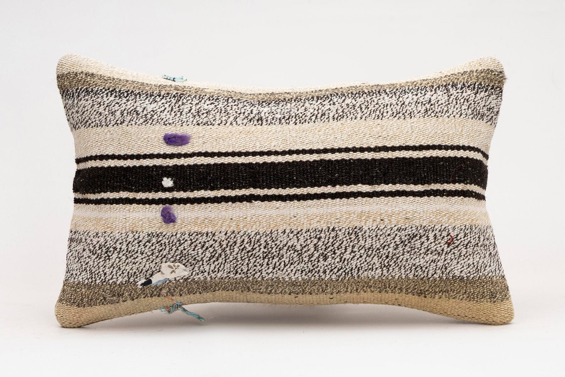 12x20 inches (30x50 cm) Kilim Pillow | KILIM WHOLESALE - Vintage Handmade Pillows - Vintage Handmade Kilim Rugs - It is 100% wool. Artistic and historical rugs. Old handwoven rugs. - Online hand woven rugs and kilim cushions sales. Shipping to a