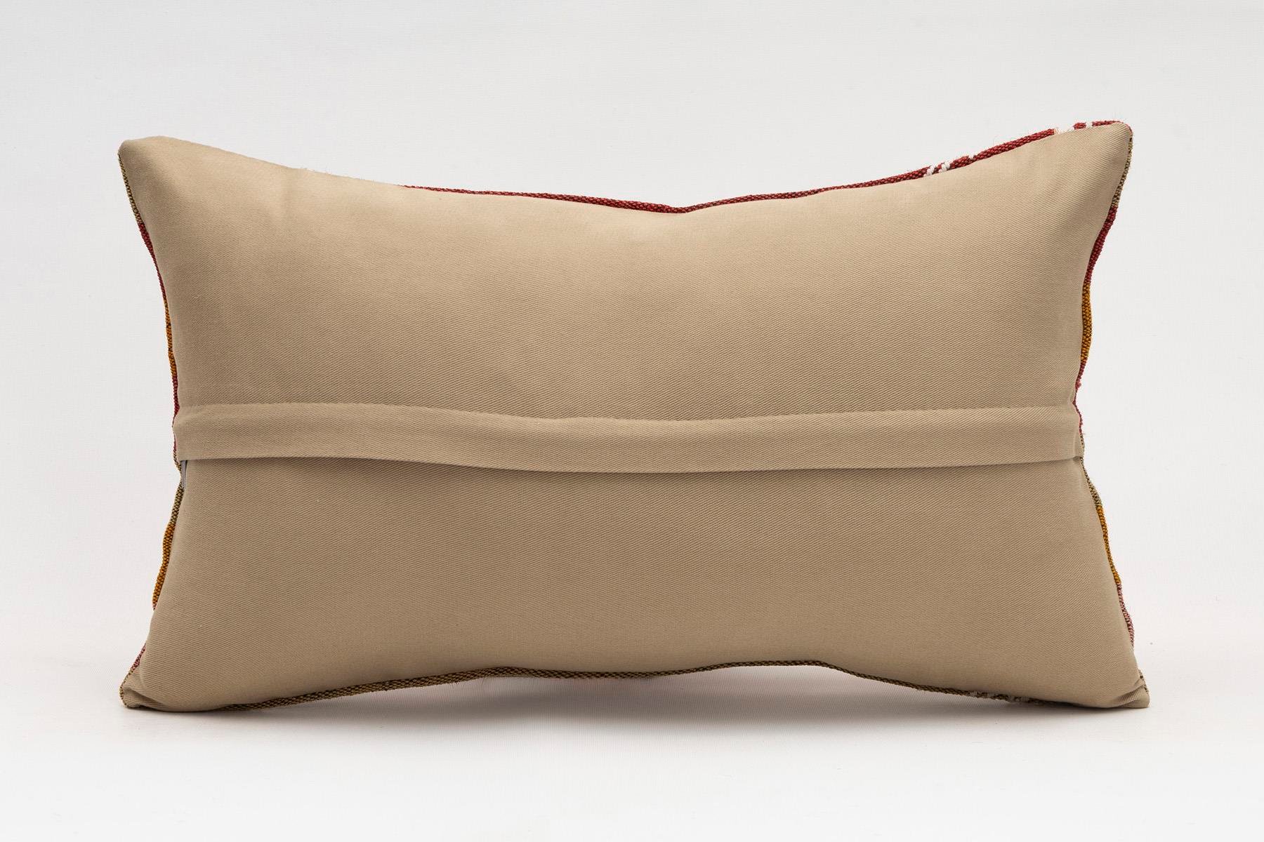 12x20 inches (30x50 cm) Kilim Pillow | KILIM WHOLESALE - Vintage Handmade Pillows - Vintage Handmade Kilim Rugs - It is 100% wool. Artistic and historical rugs. Old handwoven rugs. - Online hand woven rugs and kilim cushions sales. Shipping to a