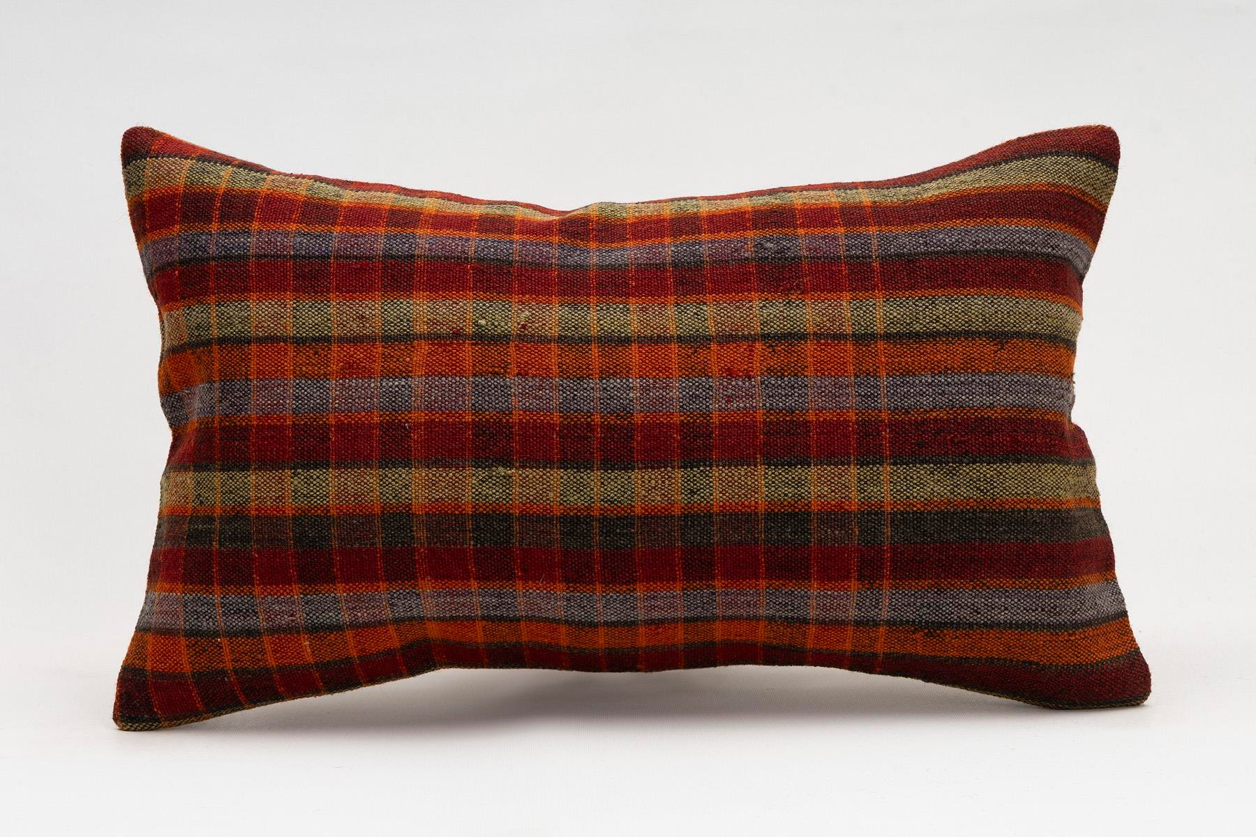 12x20 inches (30x50 cm) Kilim Pillow | KILIM WHOLESALE - Vintage Handmade Pillows - Vintage Handmade Kilim Rugs - It is 100% wool. Artistic and historical rugs. Old handwoven rugs. - Online hand woven rugs and kilim cushions sales. Shipping to a