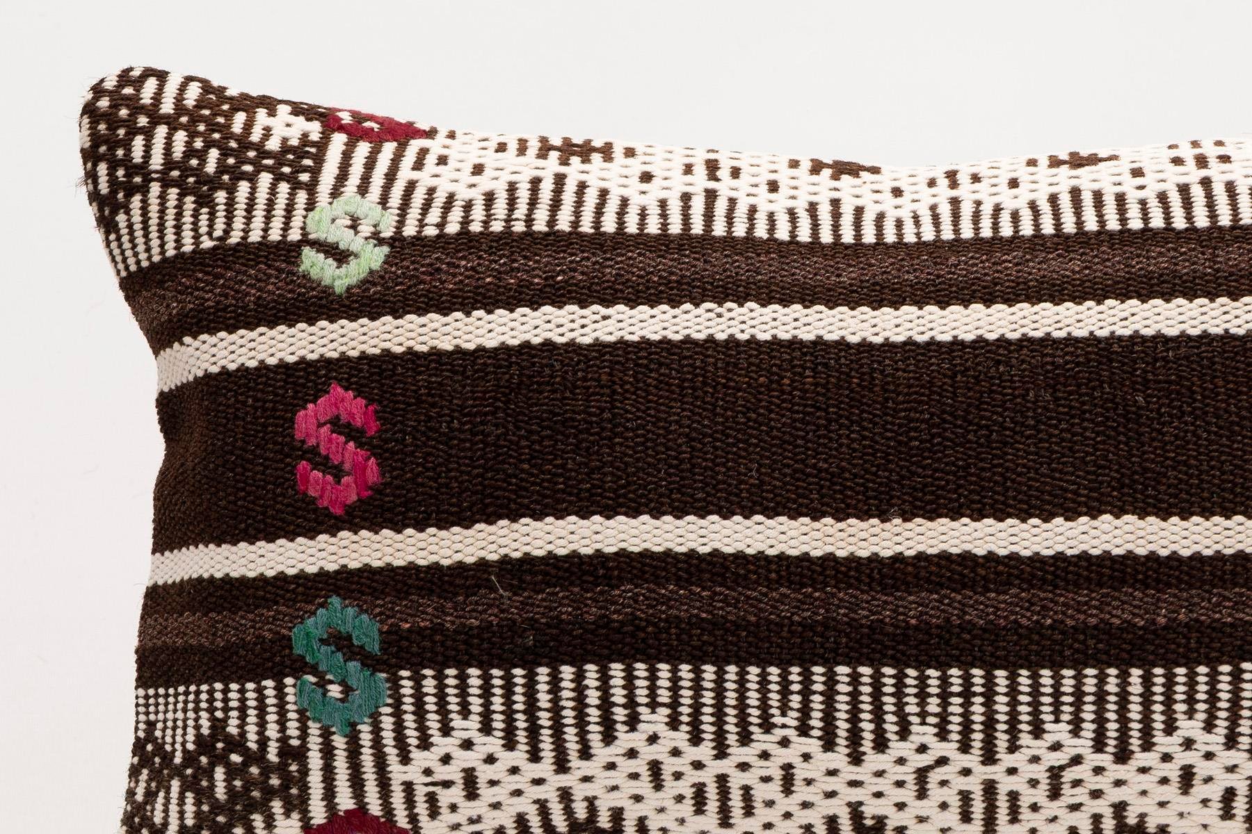 12x20 inches (30x50 cm) Kilim Pillow | KILIM WHOLESALE - Vintage Handmade Pillows - Vintage Handmade Kilim Rugs - It is 100% wool. Artistic and historical rugs. Old handwoven rugs. - Online hand woven rugs and kilim cushions sales. Shipping to a