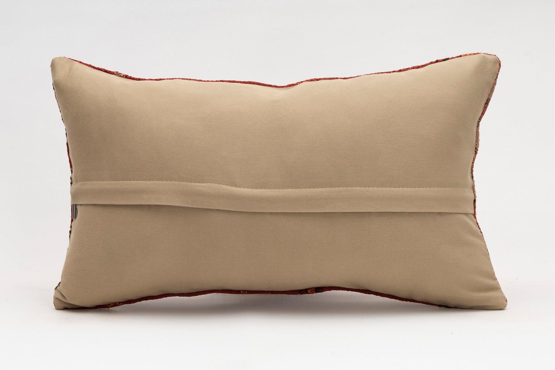 12x20 inches (30x50 cm) Kilim Pillow | KILIM WHOLESALE - Vintage Handmade Pillows - Vintage Handmade Kilim Rugs - It is 100% wool. Artistic and historical rugs. Old handwoven rugs. - Online hand woven rugs and kilim cushions sales. Shipping to a