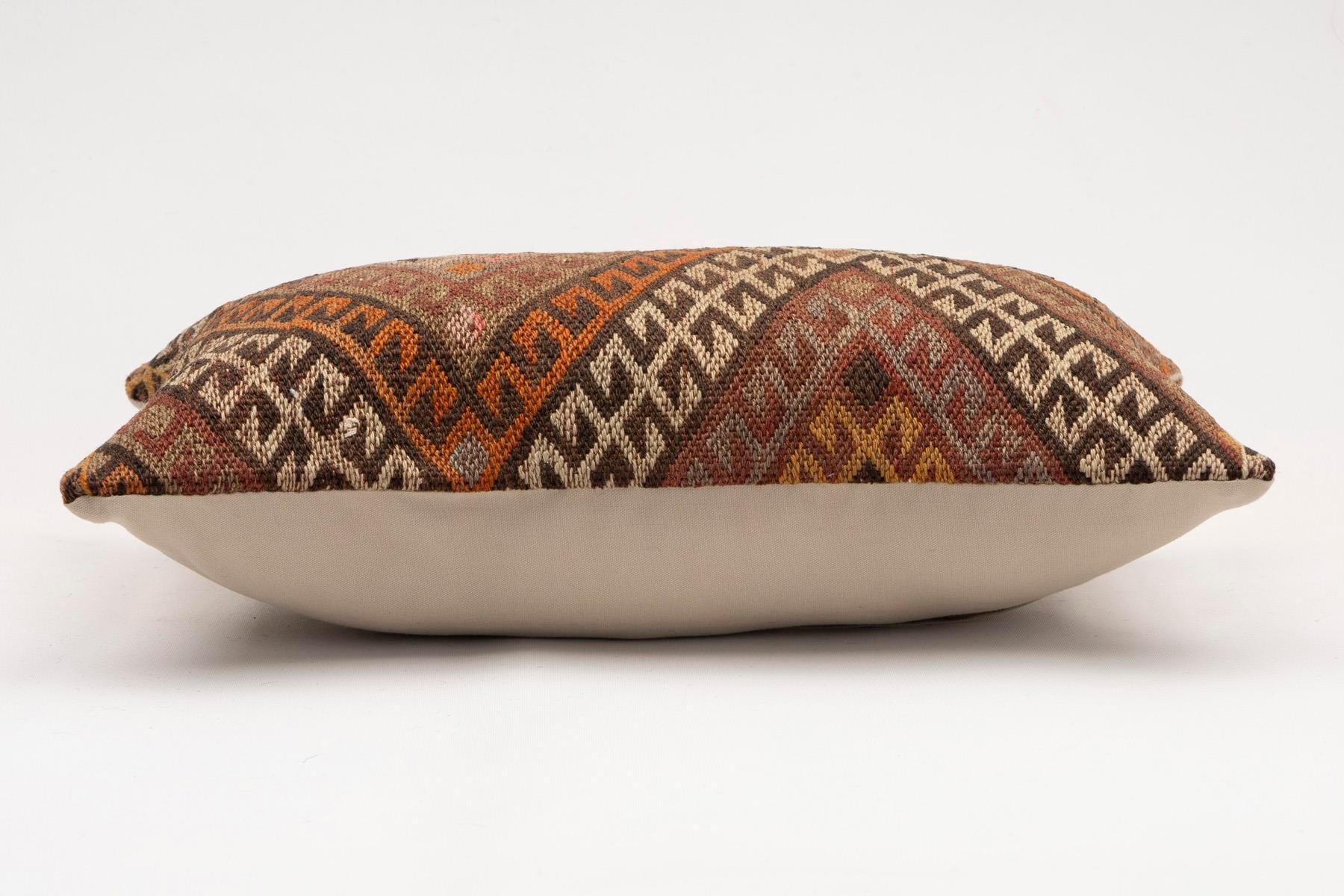12x20 inches (30x50 cm) Kilim Pillow | KILIM WHOLESALE - Vintage Handmade Pillows - Vintage Handmade Kilim Rugs - It is 100% wool. Artistic and historical rugs. Old handwoven rugs. - Online hand woven rugs and kilim cushions sales. Shipping to a