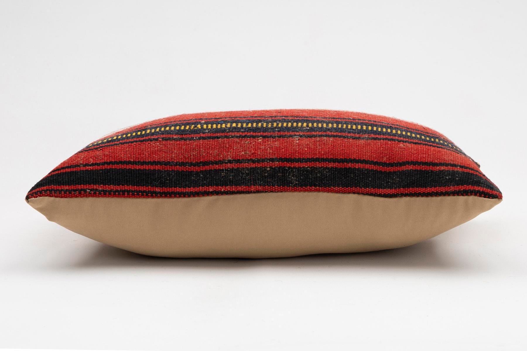 12x20 inches (30x50 cm) Kilim Pillow | KILIM WHOLESALE - Vintage Handmade Pillows - Vintage Handmade Kilim Rugs - It is 100% wool. Artistic and historical rugs. Old handwoven rugs. - Online hand woven rugs and kilim cushions sales. Shipping to a