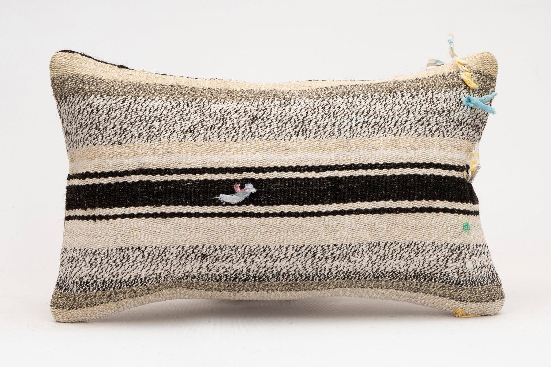 12x20 inches (30x50 cm) Kilim Pillow | KILIM WHOLESALE - Vintage Handmade Pillows - Vintage Handmade Kilim Rugs - It is 100% wool. Artistic and historical rugs. Old handwoven rugs. - Online hand woven rugs and kilim cushions sales. Shipping to a