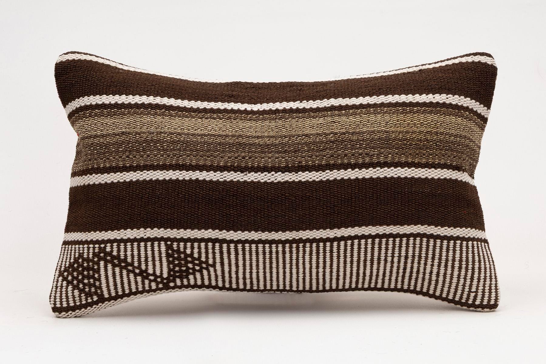 12x20 inches (30x50 cm) Kilim Pillow | KILIM WHOLESALE - Vintage Handmade Pillows - Vintage Handmade Kilim Rugs - It is 100% wool. Artistic and historical rugs. Old handwoven rugs. - Online hand woven rugs and kilim cushions sales. Shipping to a