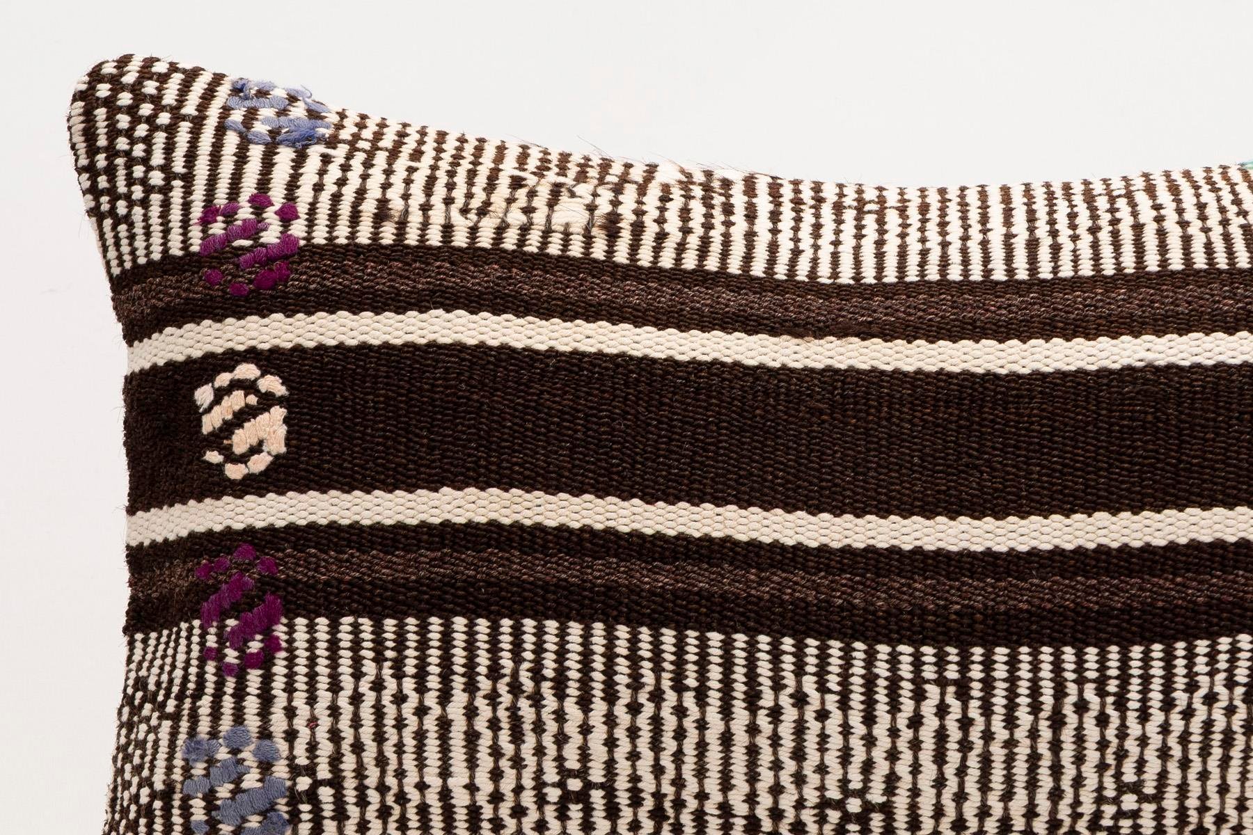 12x20 inches (30x50 cm) Kilim Pillow | KILIM WHOLESALE - Vintage Handmade Pillows - Vintage Handmade Kilim Rugs - It is 100% wool. Artistic and historical rugs. Old handwoven rugs. - Online hand woven rugs and kilim cushions sales. Shipping to a