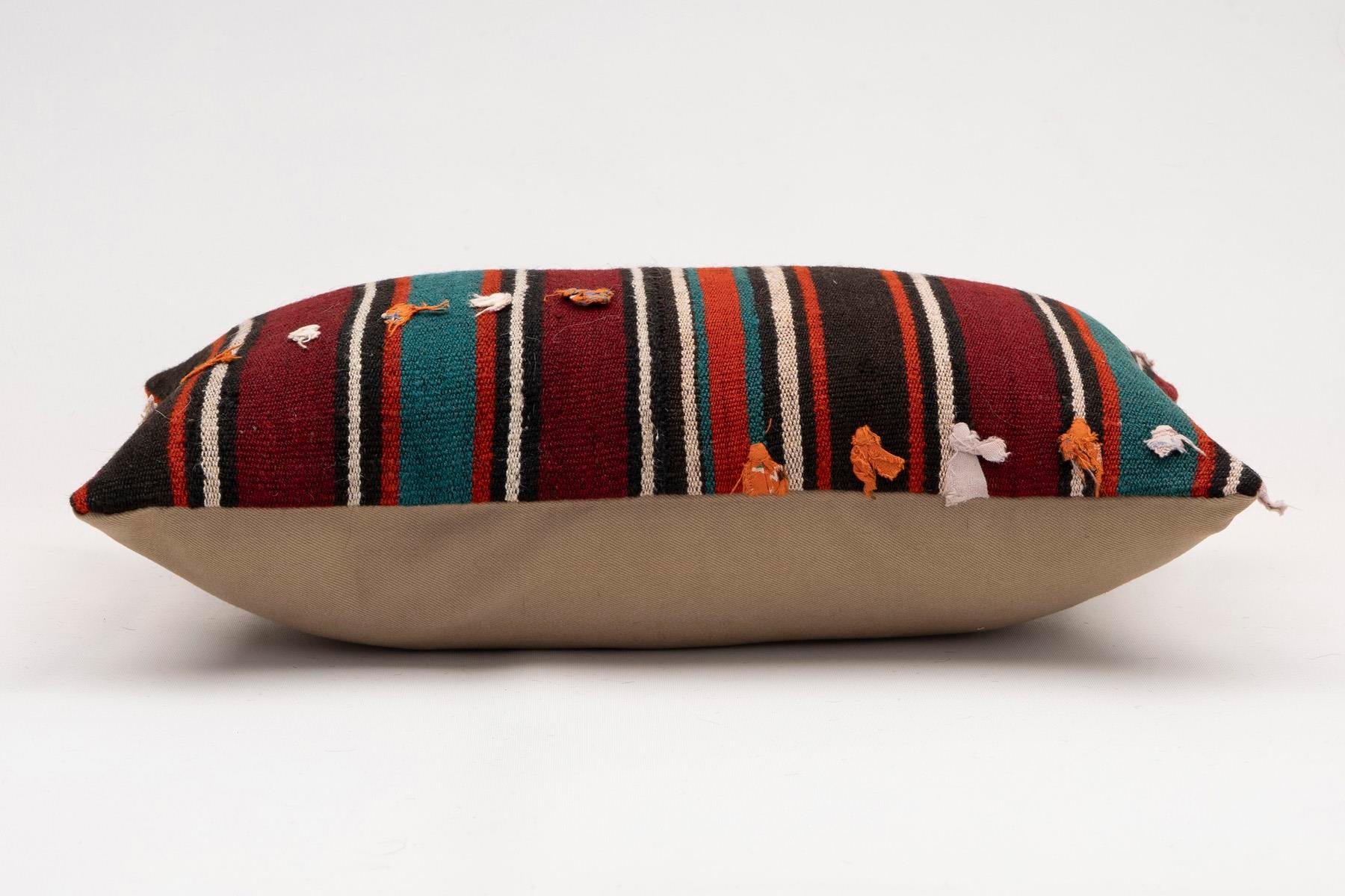 12x20 inches (30x50 cm) Kilim Pillow | KILIM WHOLESALE - Vintage Handmade Pillows - Vintage Handmade Kilim Rugs - It is 100% wool. Artistic and historical rugs. Old handwoven rugs. - Online hand woven rugs and kilim cushions sales. Shipping to a