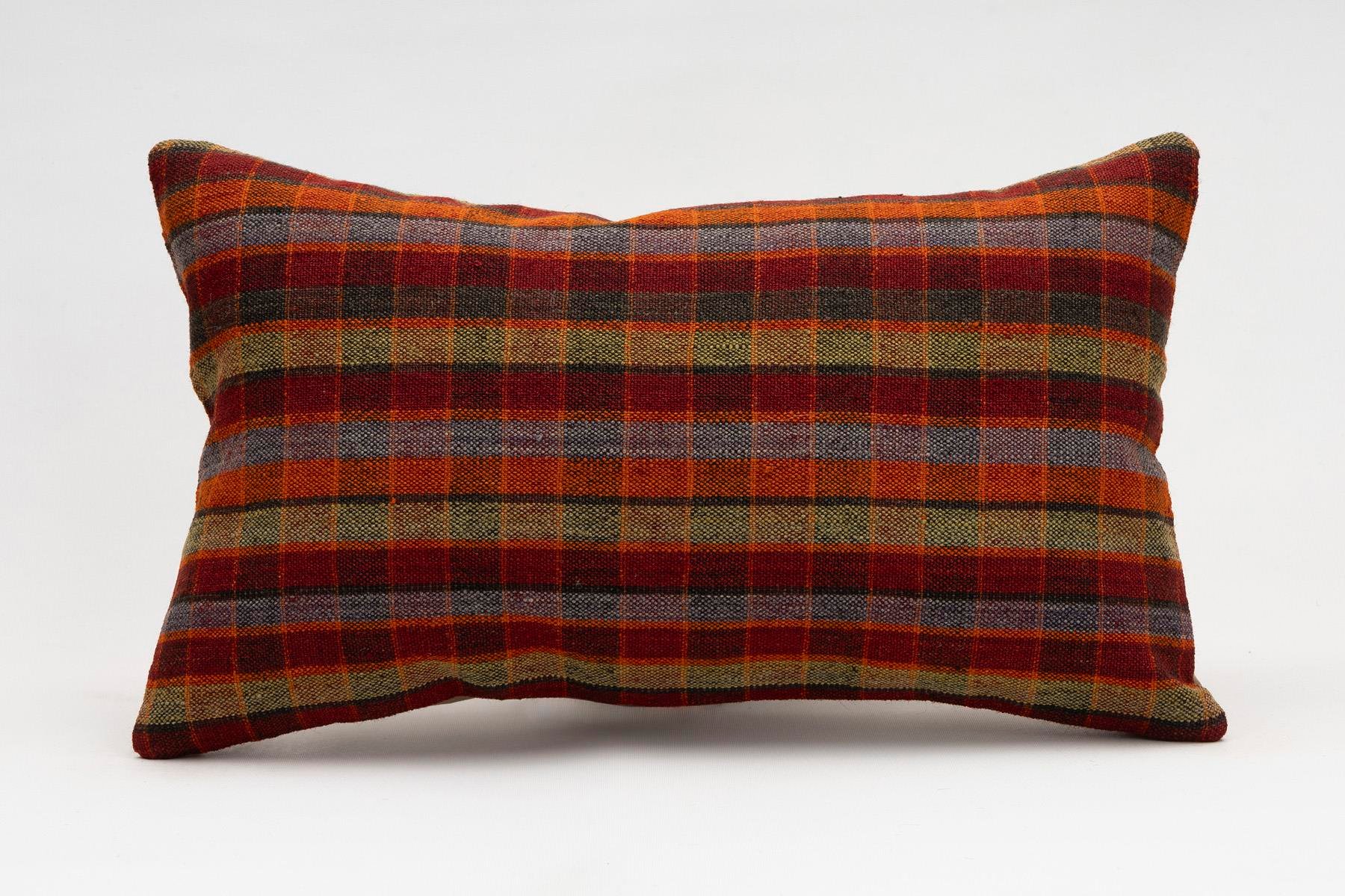 12x20 inches (30x50 cm) Kilim Pillow | KILIM WHOLESALE - Vintage Handmade Pillows - Vintage Handmade Kilim Rugs - It is 100% wool. Artistic and historical rugs. Old handwoven rugs. - Online hand woven rugs and kilim cushions sales. Shipping to a