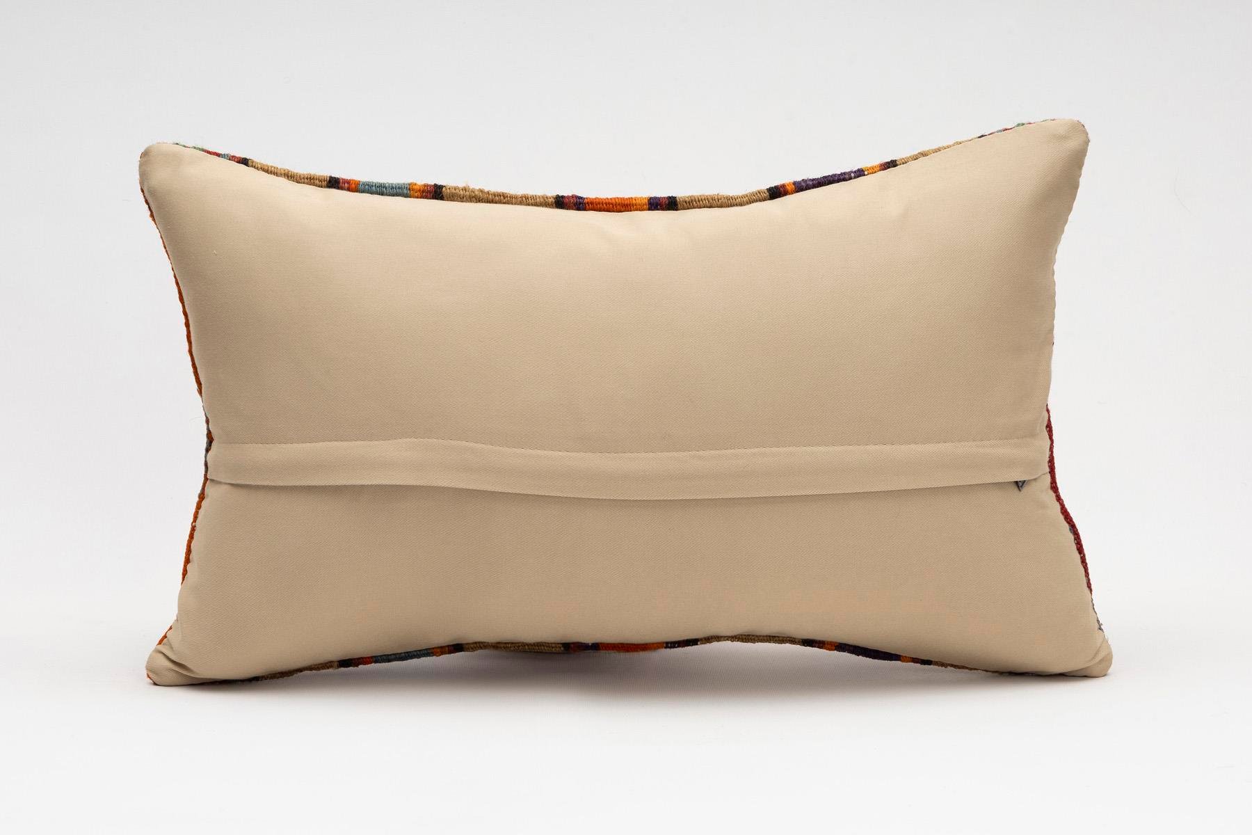 12x20 inches (30x50 cm) Kilim Pillow | KILIM WHOLESALE - Vintage Handmade Pillows - Vintage Handmade Kilim Rugs - It is 100% wool. Artistic and historical rugs. Old handwoven rugs. - Online hand woven rugs and kilim cushions sales. Shipping to a