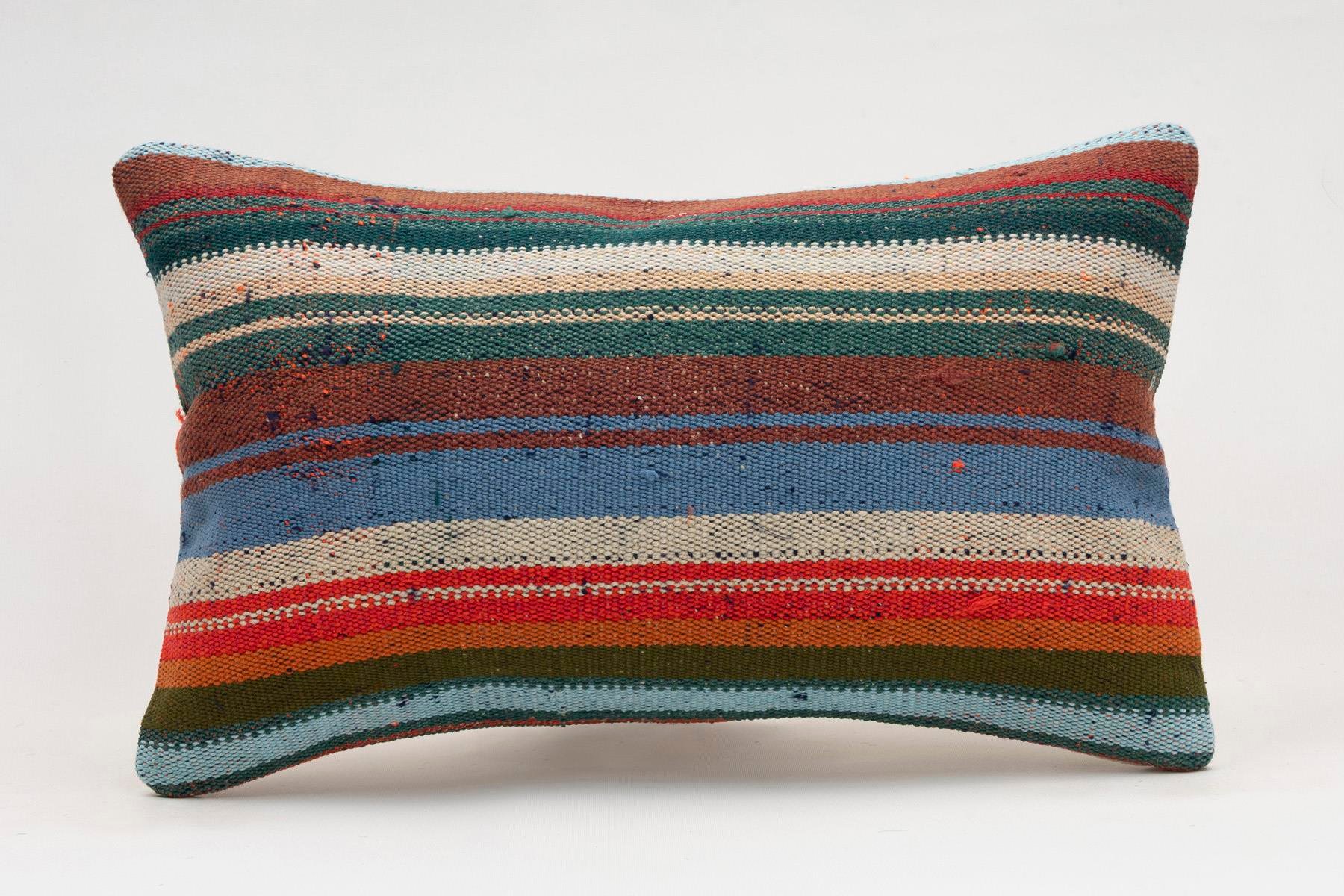 12x20 inches (30x50 cm) Kilim Pillow | KILIM WHOLESALE - Vintage Handmade Pillows - Vintage Handmade Kilim Rugs - It is 100% wool. Artistic and historical rugs. Old handwoven rugs. - Online hand woven rugs and kilim cushions sales. Shipping to a